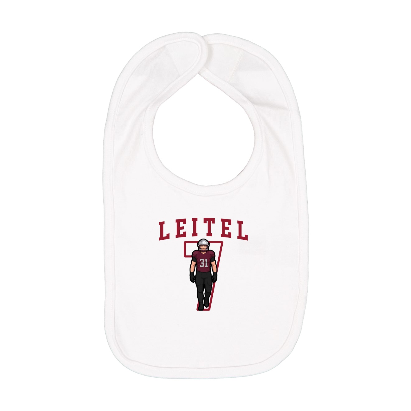 Infant Bib — Shirsey in White