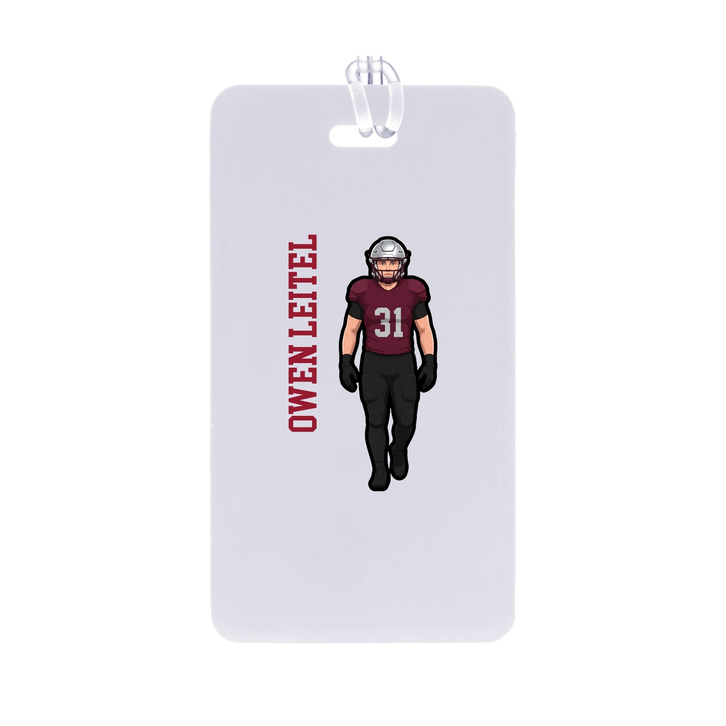 Bag Tag — Name Vertical in Classic