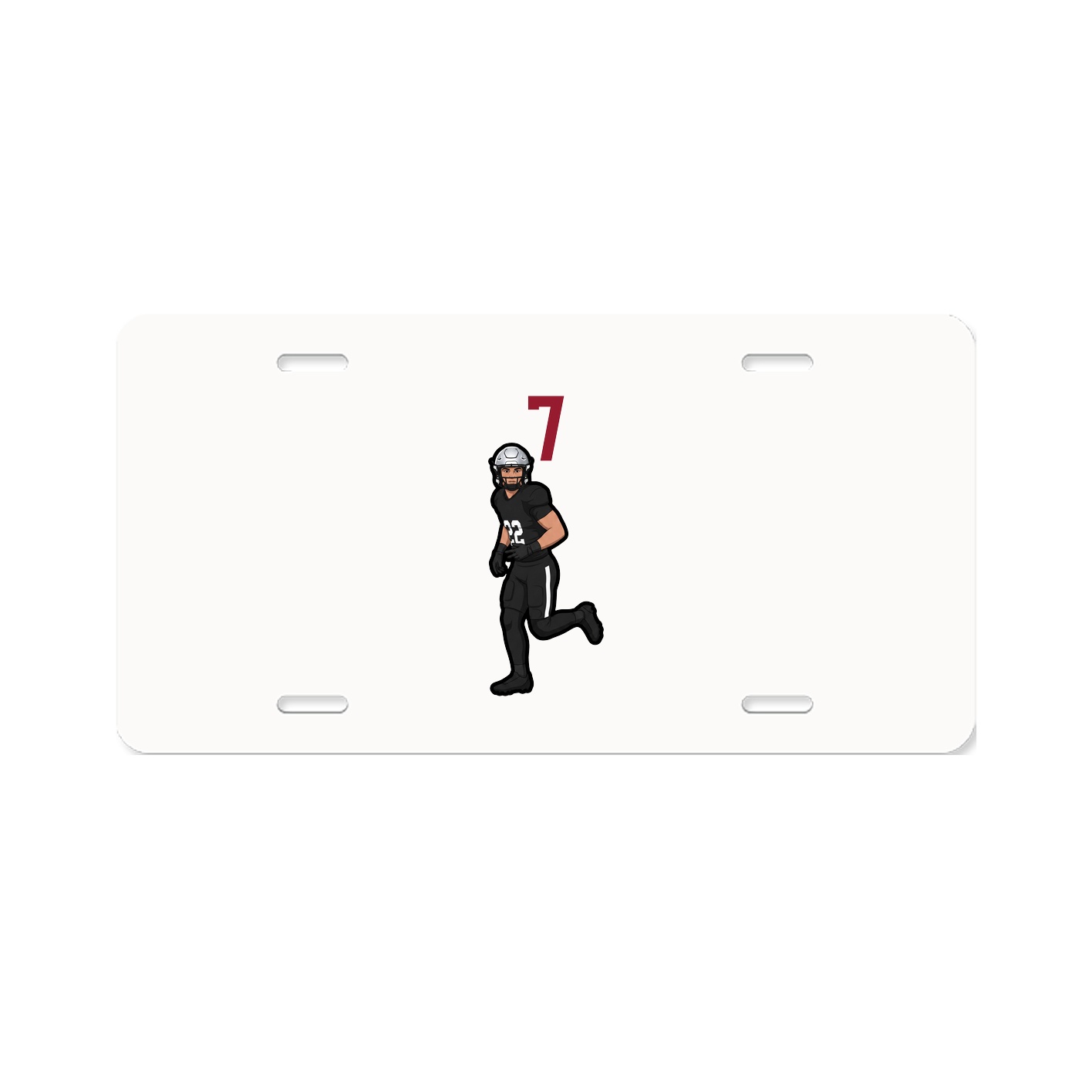License Plate — Number Top in Classic
