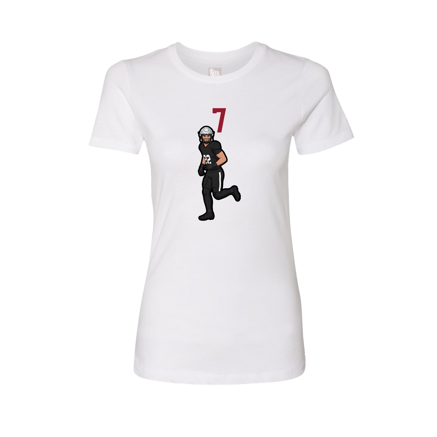 Womens Tee — Number Top in White