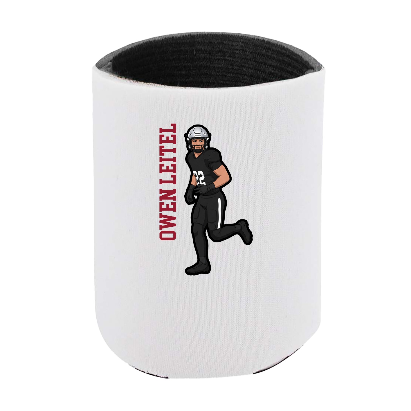 Can Holder — Name Vertical in White