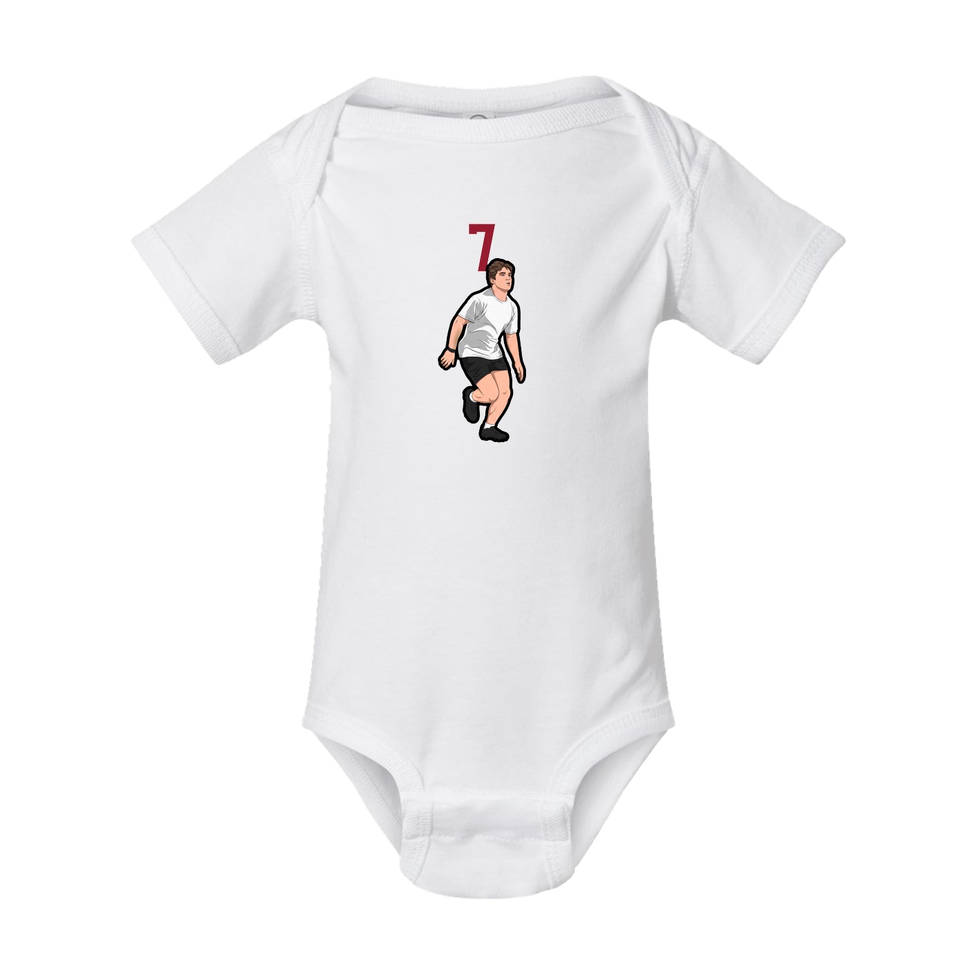 Baby Onesie — Number Top in White