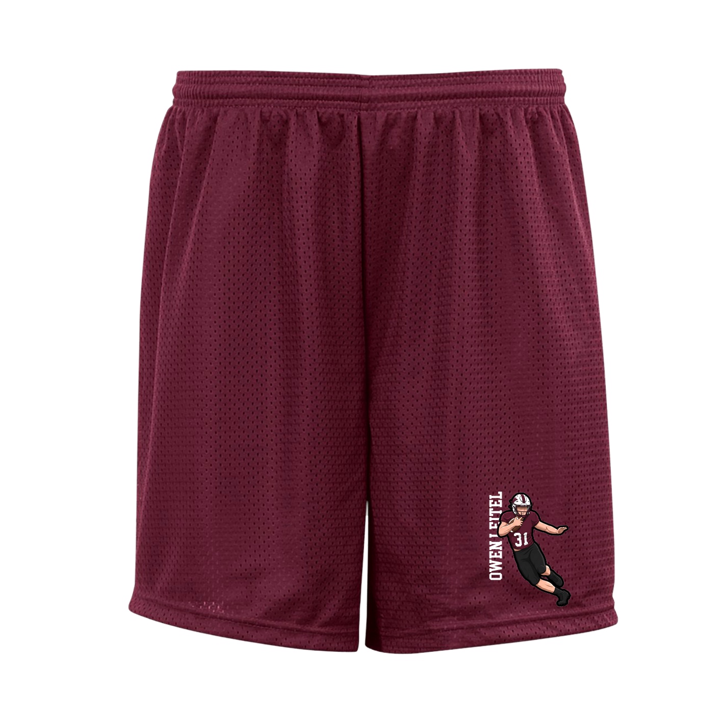 Shorts — Name Vertical in Cardinal
