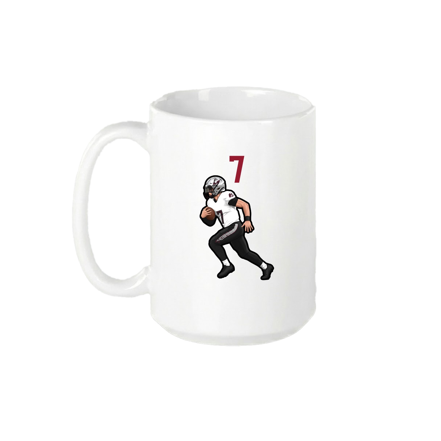 15oz Coffee Mug — Number Top in White