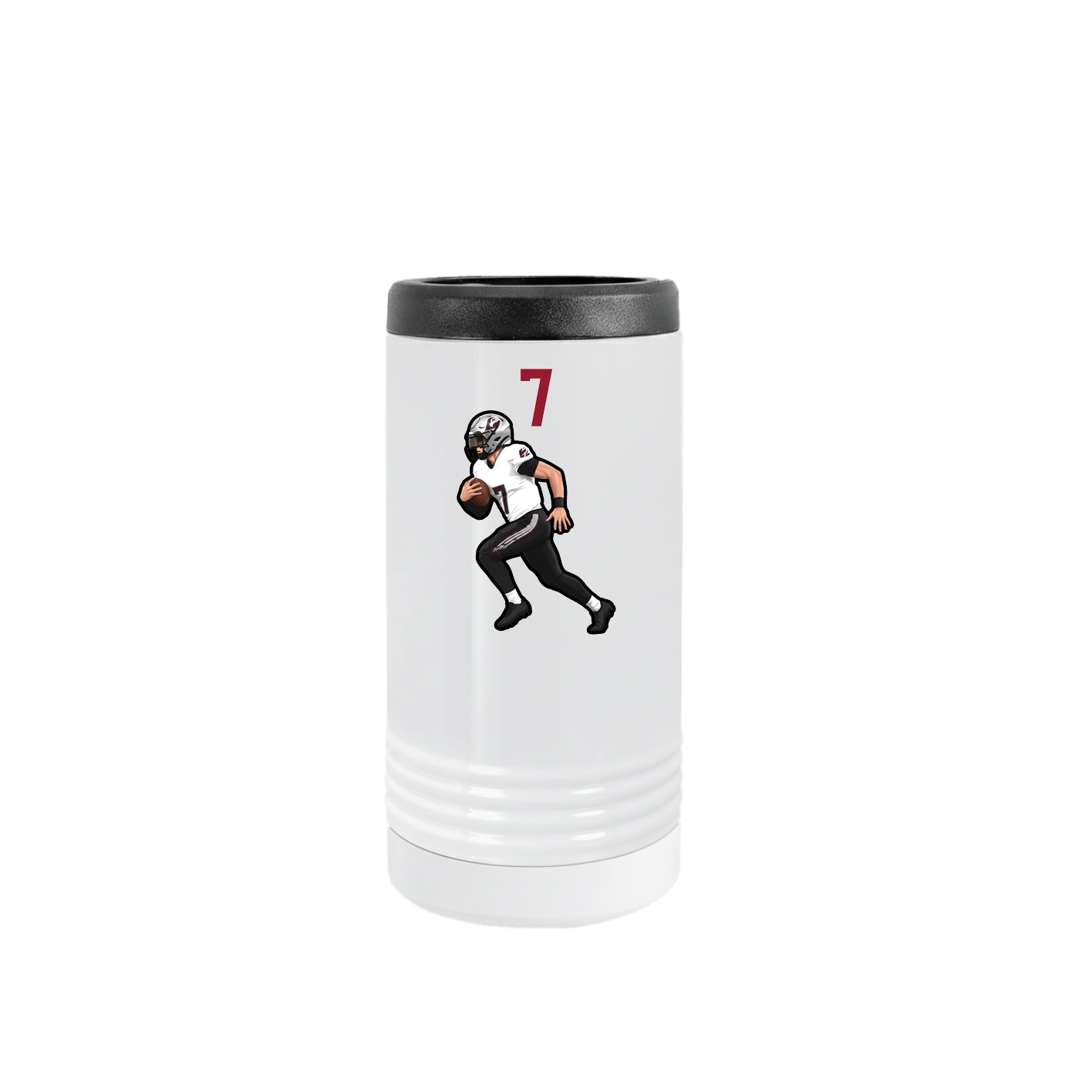 Slim Beverage Holder — Number Top in White