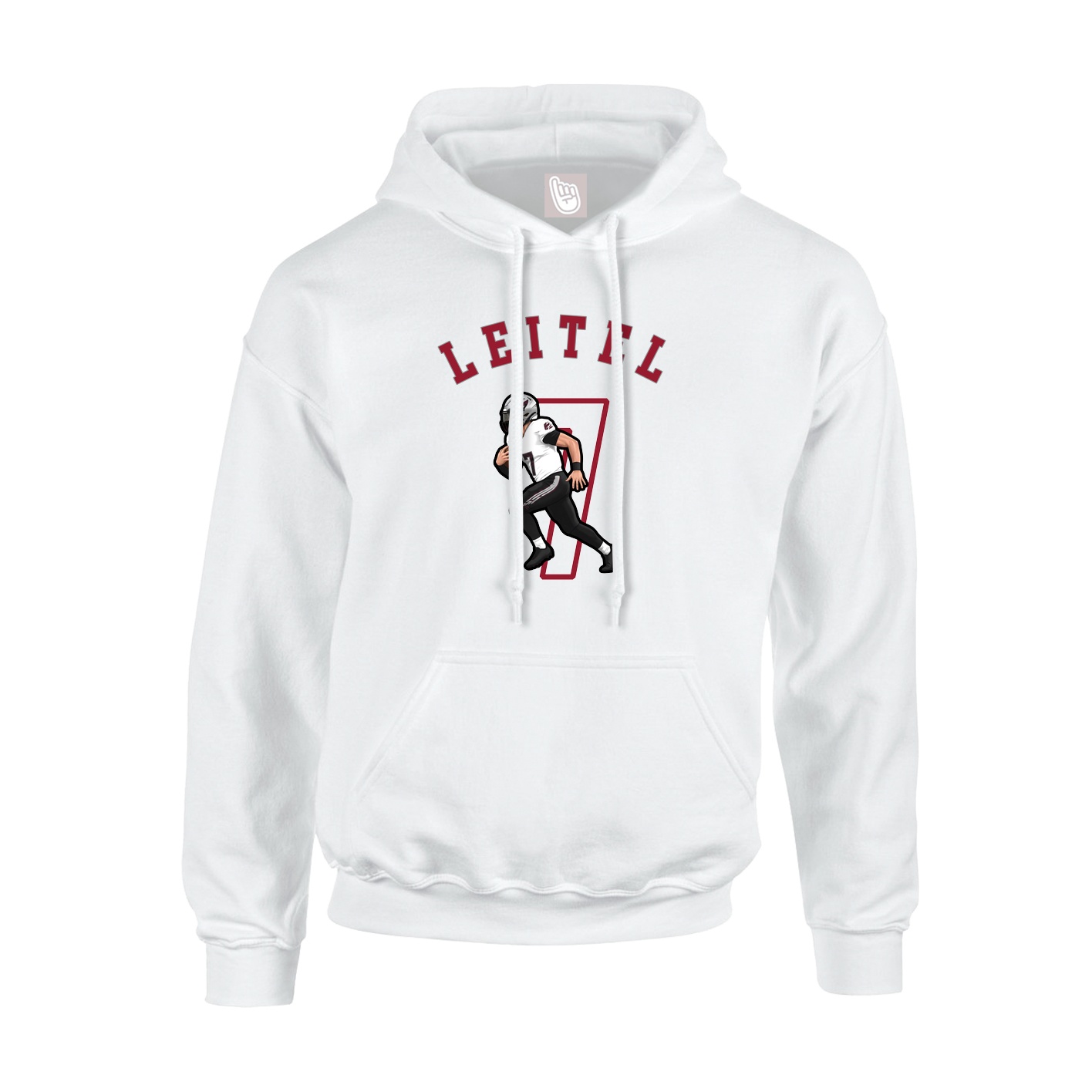 Youth Hoodie — Shirsey Arch in White