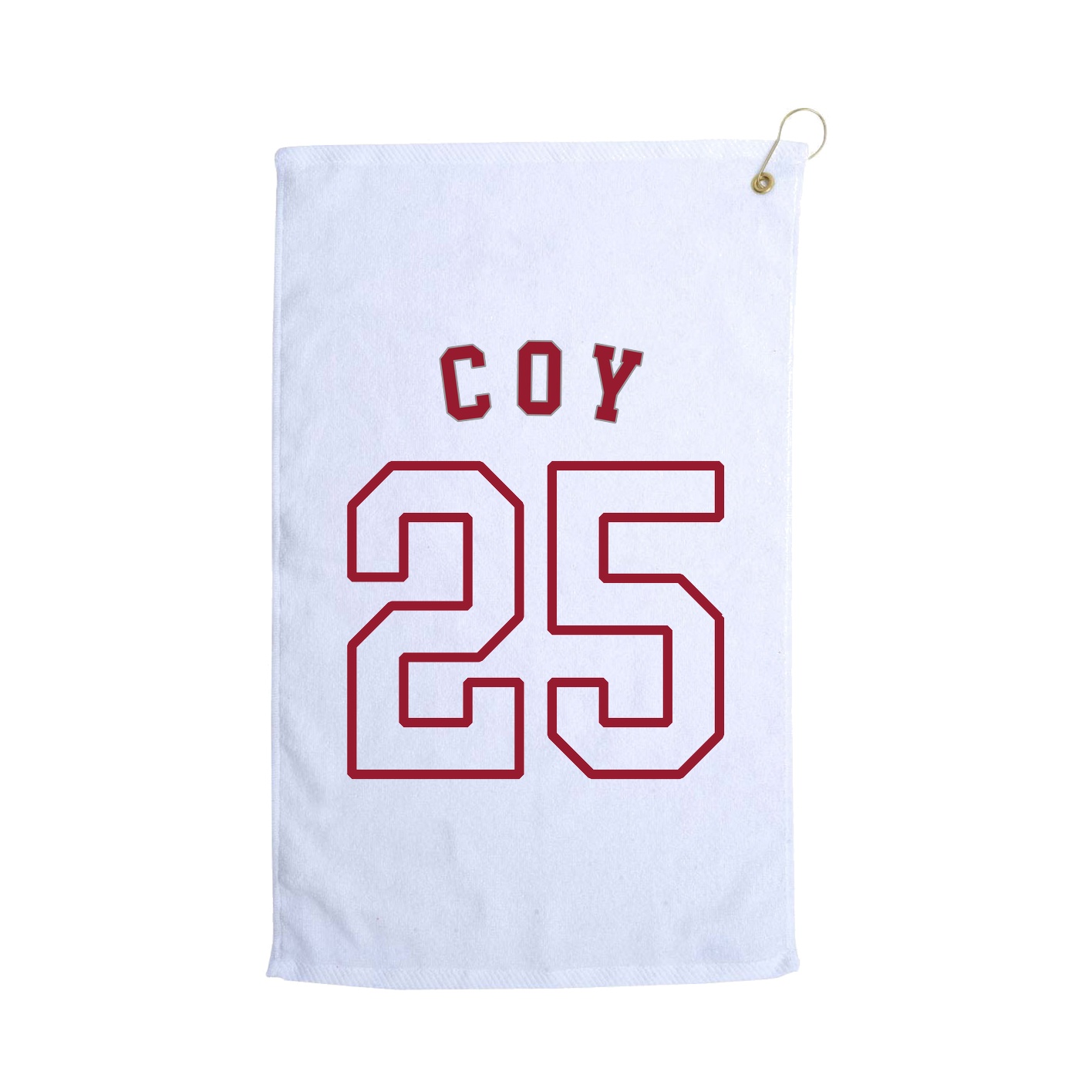 Golf Towel — Shirsey Arch in White