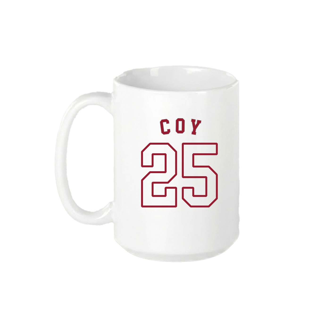 15oz Coffee Mug — Shirsey Arch in White