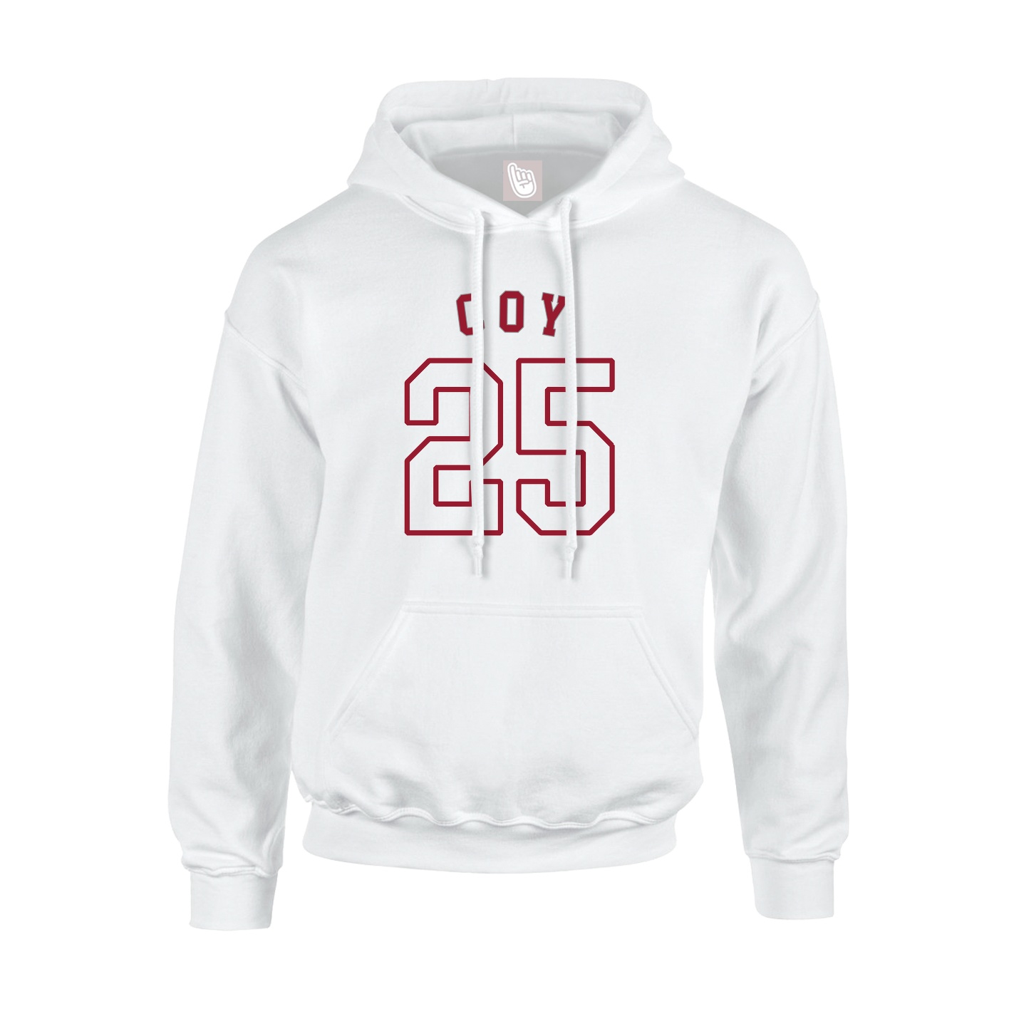 Youth Hoodie — Shirsey Arch in White