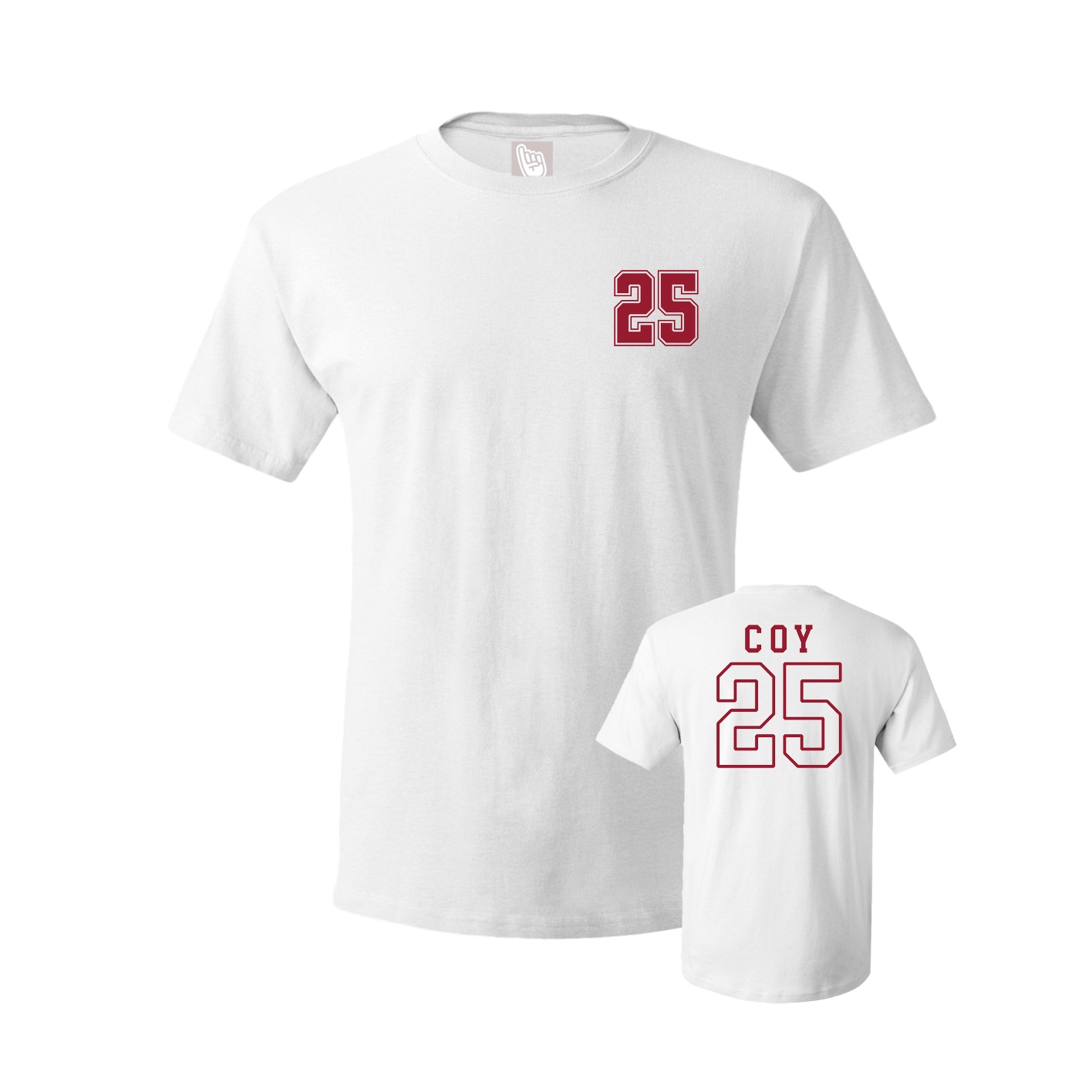 Youth Tee — Chest Back in White