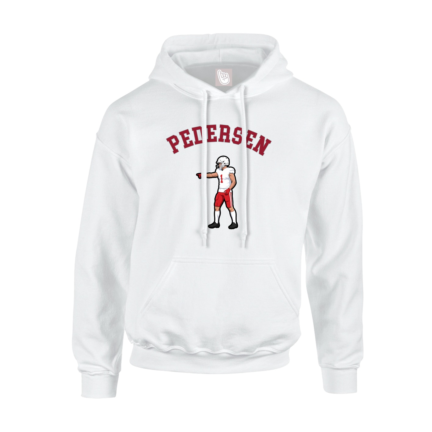 Youth Hoodie — Shirsey Arch in White