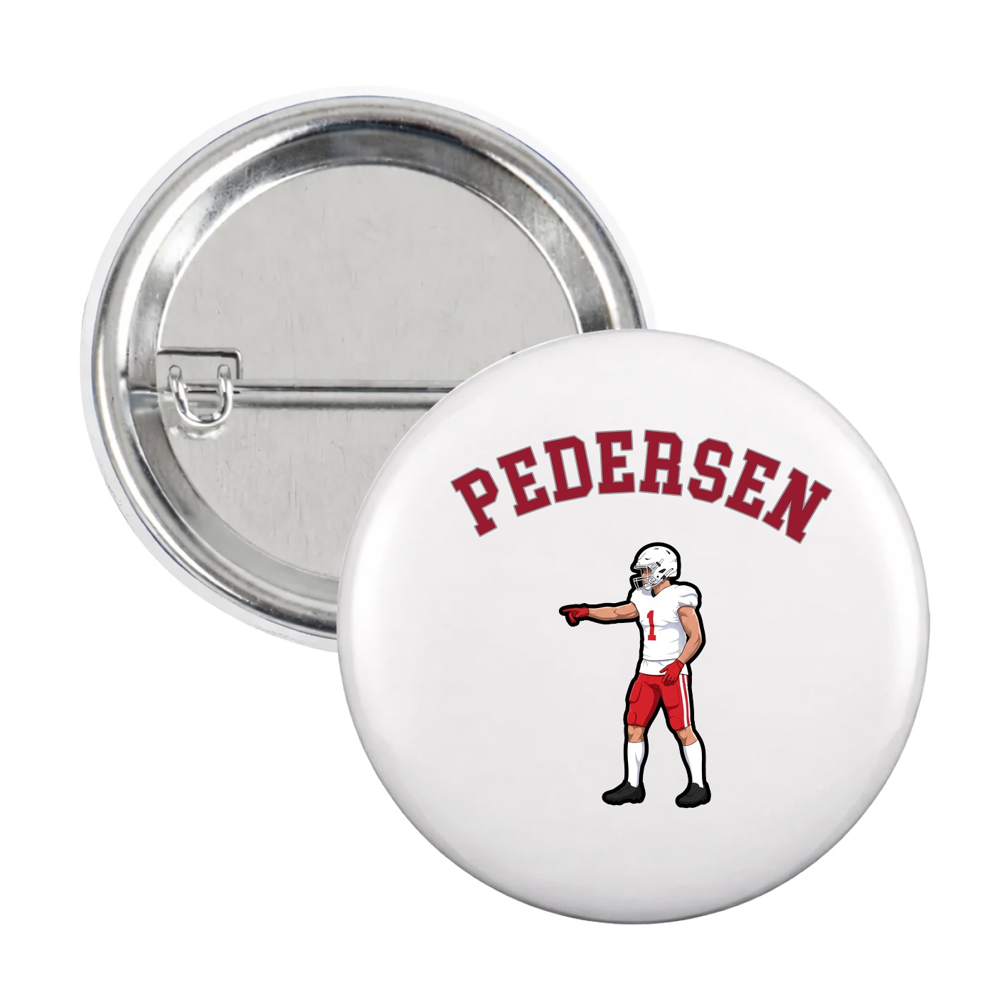 Game Day Button — Shirsey Arch in White