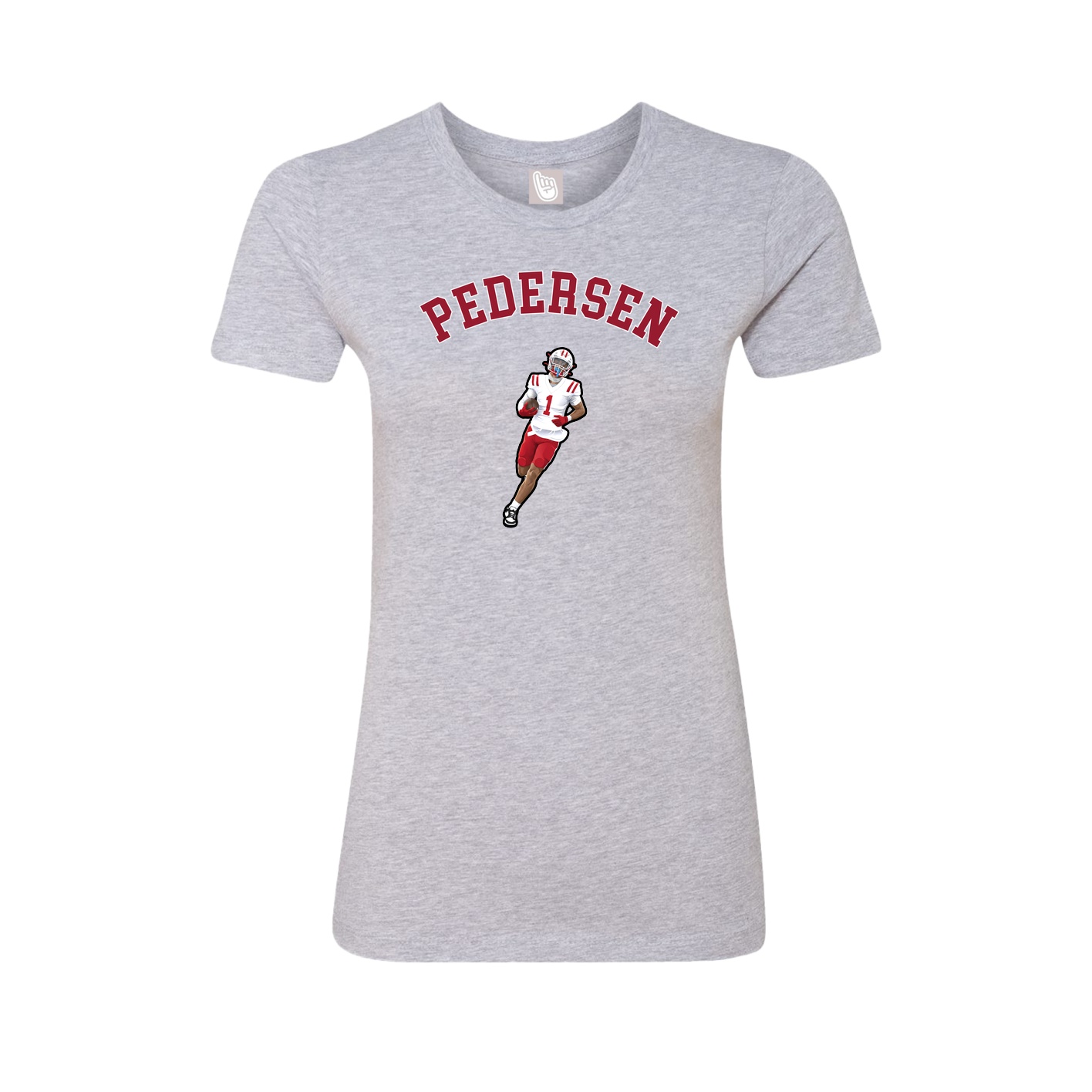 Fitted Women's Tee — Shirsey Arch in Grey