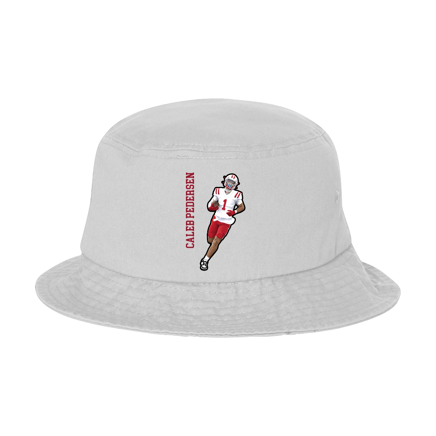 Bucket Cap — Name Vertical in White