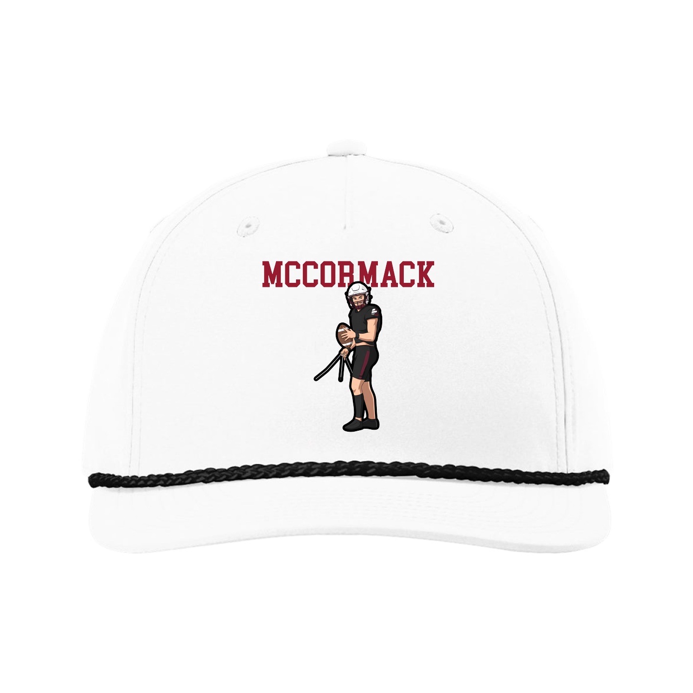 Five-Panel Classic Rope Cap — Shirsey in White