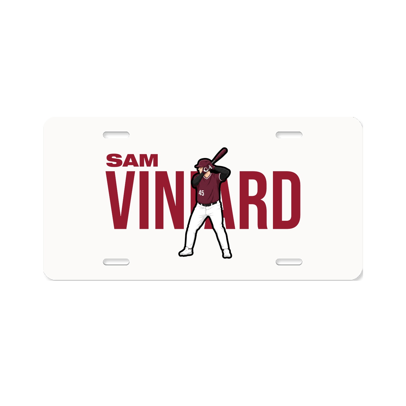 License Plate — Player Name in Classic