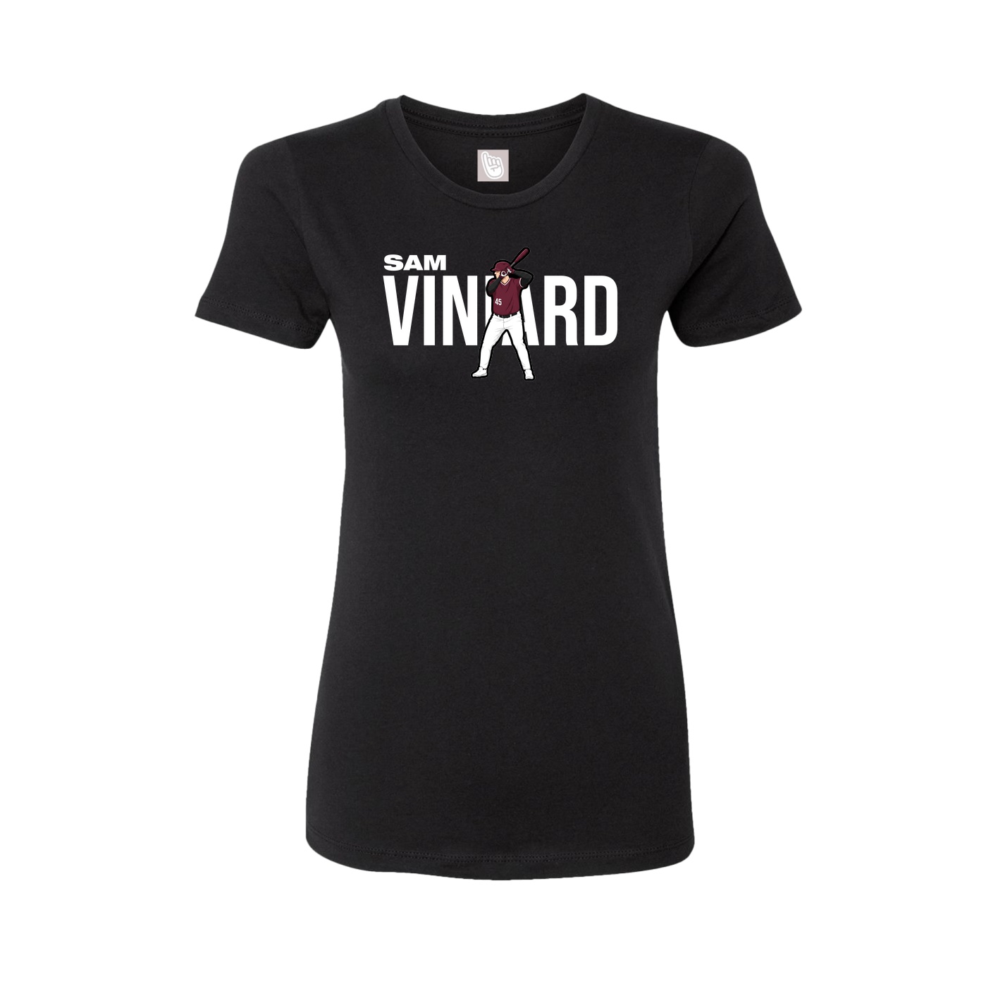 Womens Tee — Player Name in Black