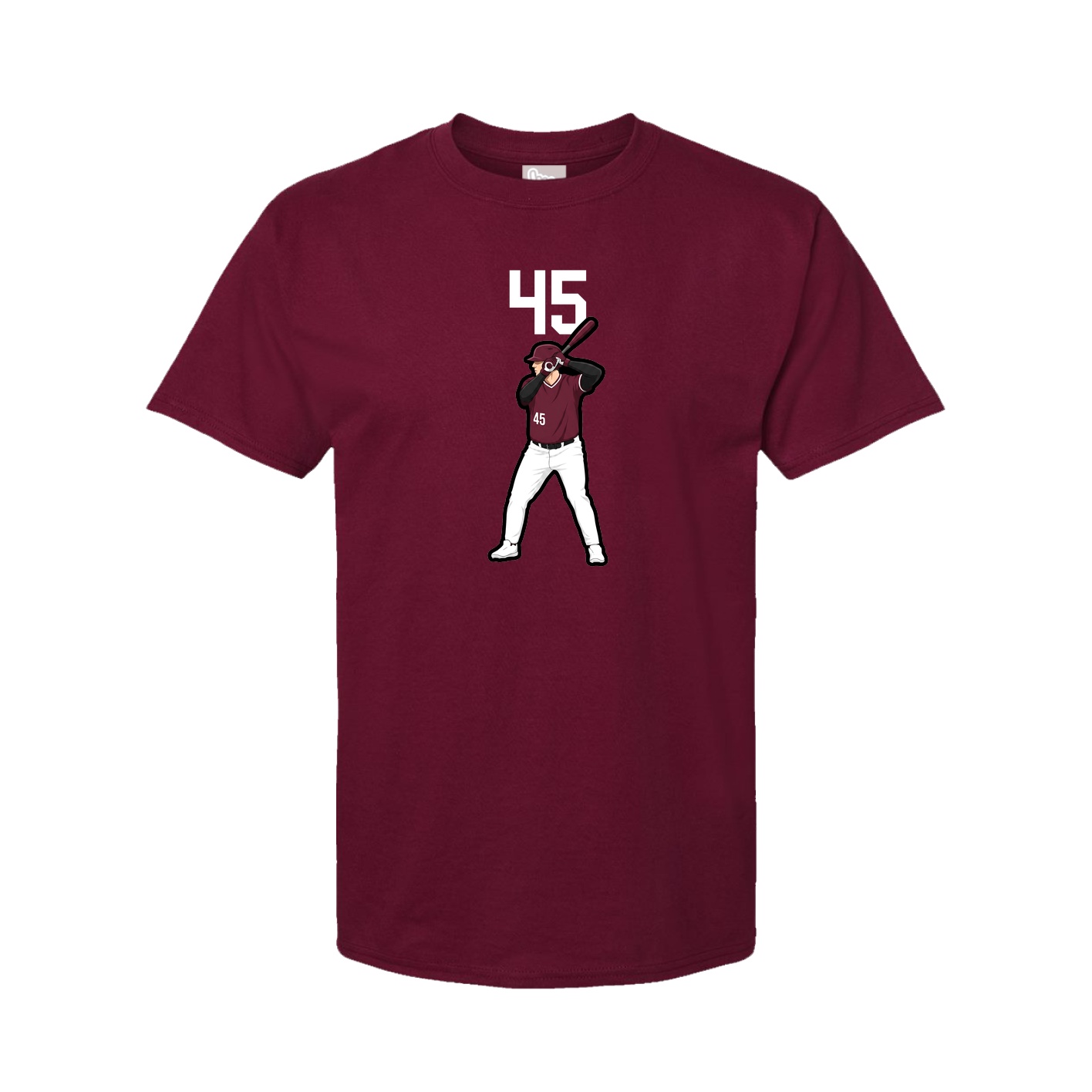 Tee — Number Top in Cardinal