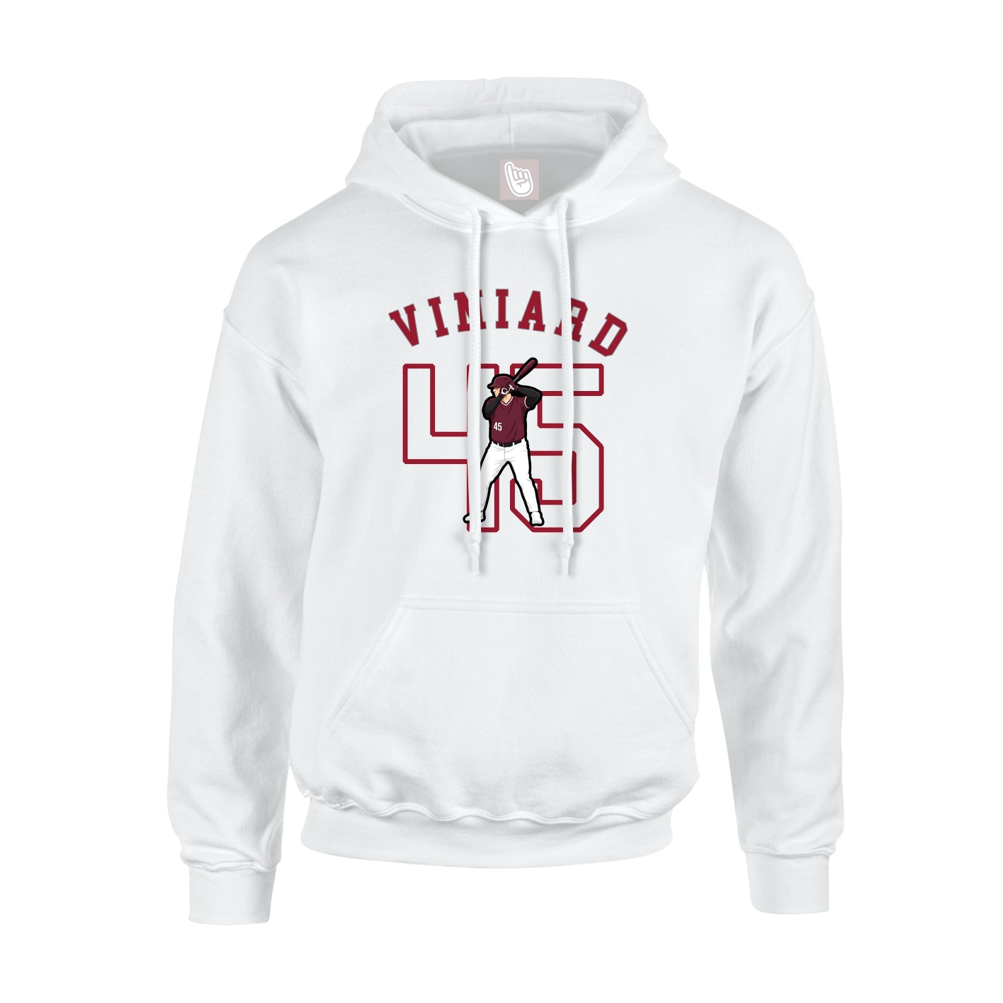 Youth Hoodie — Shirsey Arch in White