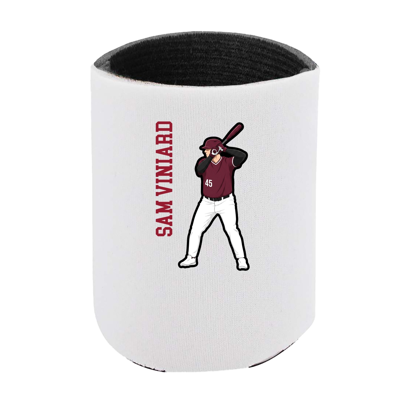 Can Holder — Name Vertical in White