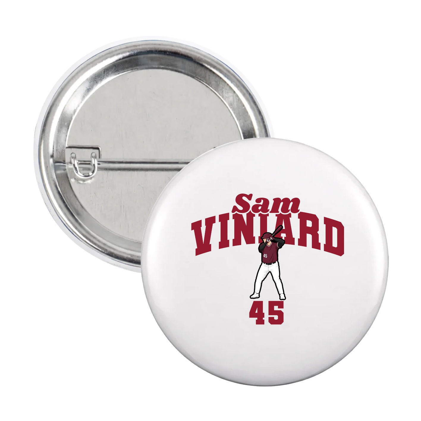 Game Day Button — Signature Arch in White