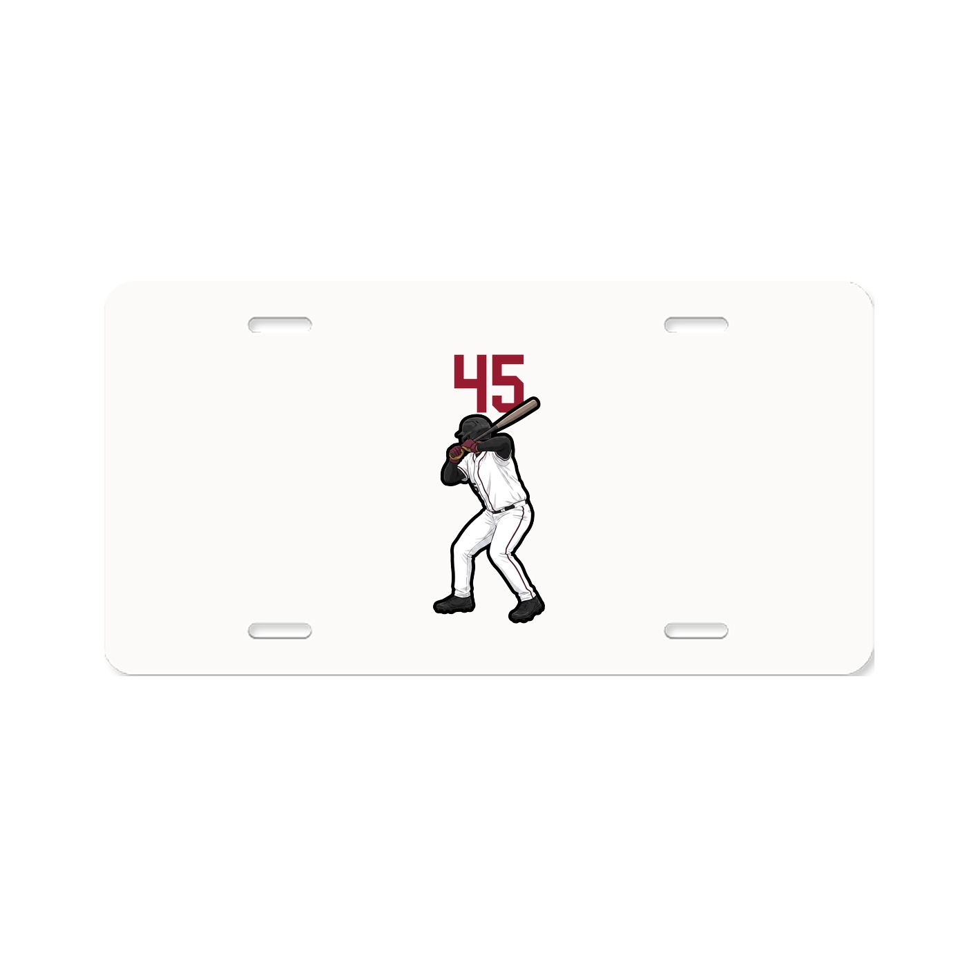 License Plate — Number Top in Classic