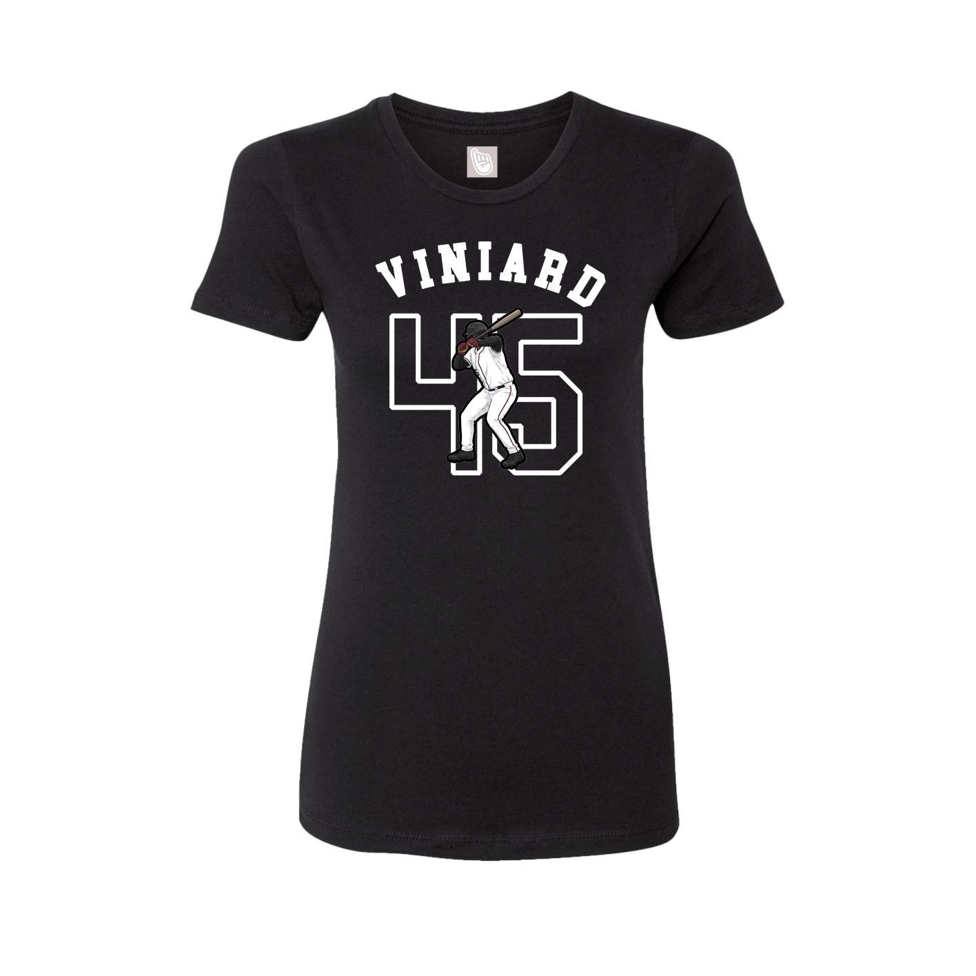 Fitted Women's Tee — Shirsey Arch in Black