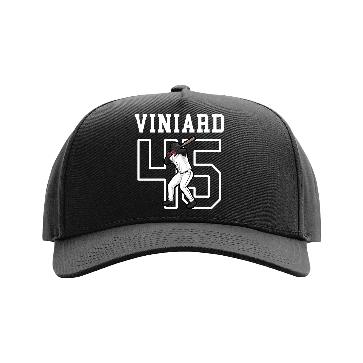 Full Fabric Five-Panel Champ Cap — Shirsey in Black