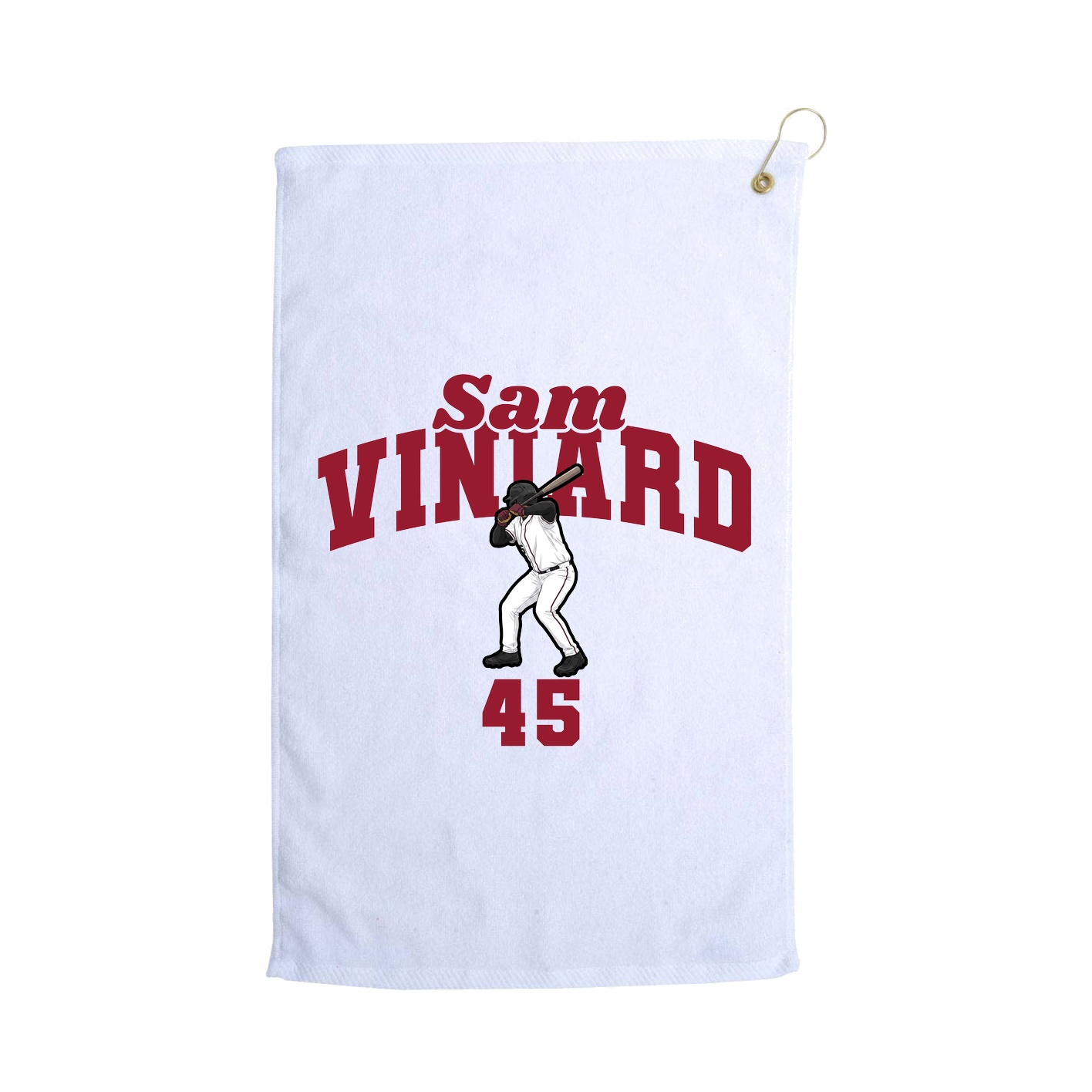 Golf Towel — Signature Arch in White