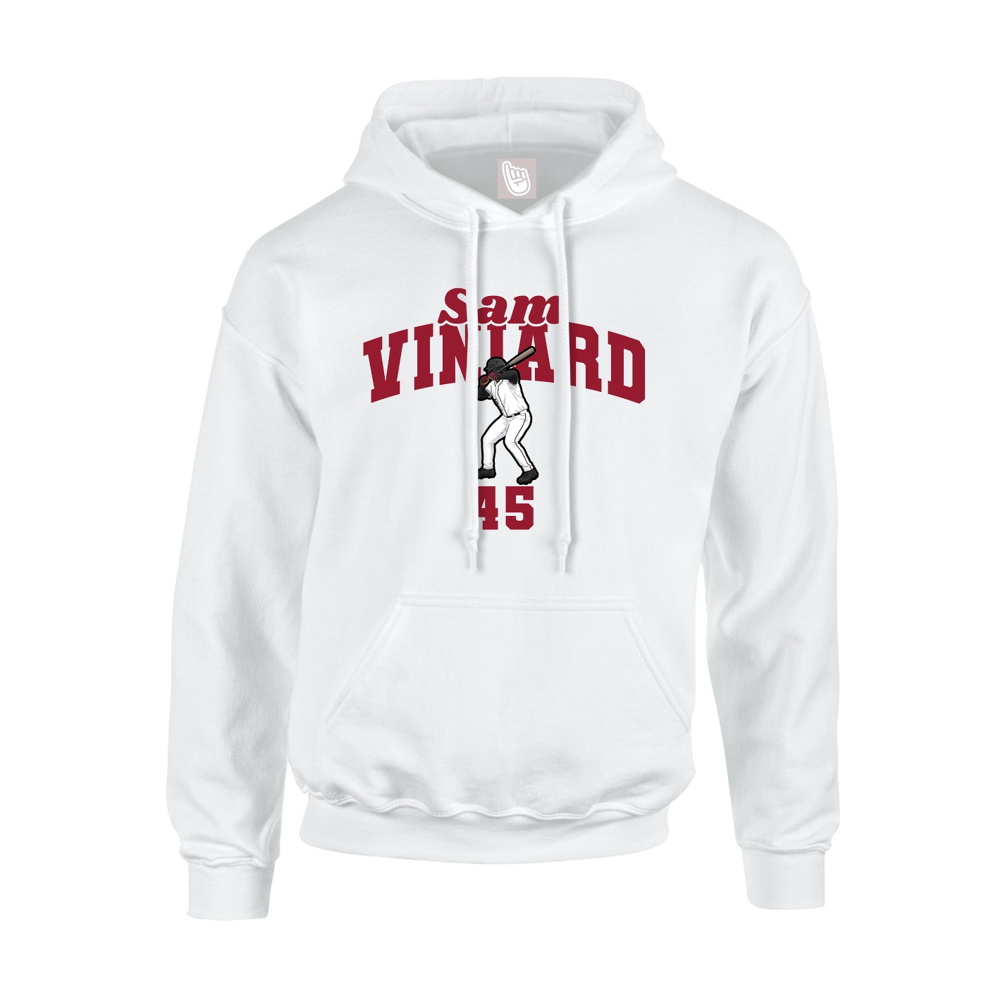 Hoodie — Signature Arch in White