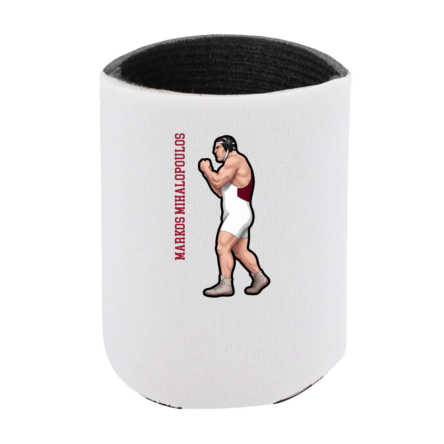 Can Holder — Name Vertical in White