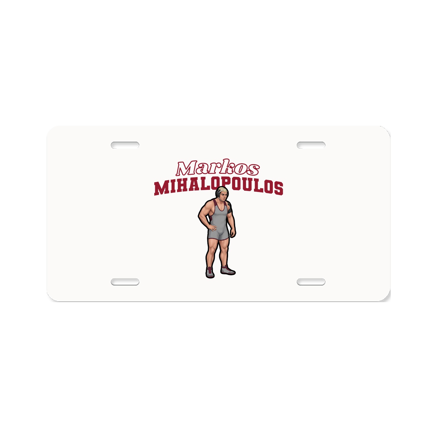 License Plate — Name Arch in Classic