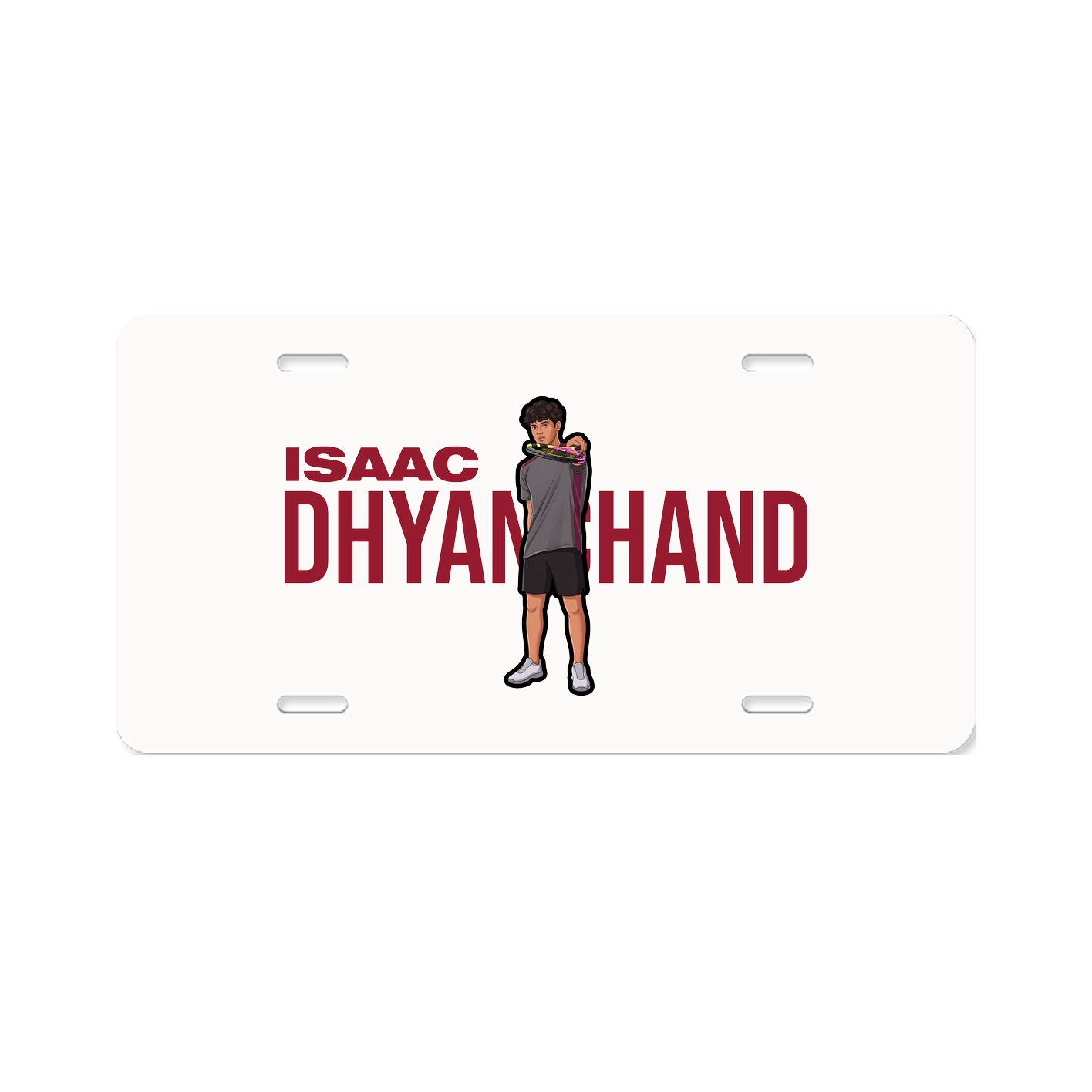 License Plate — Player Name in Classic
