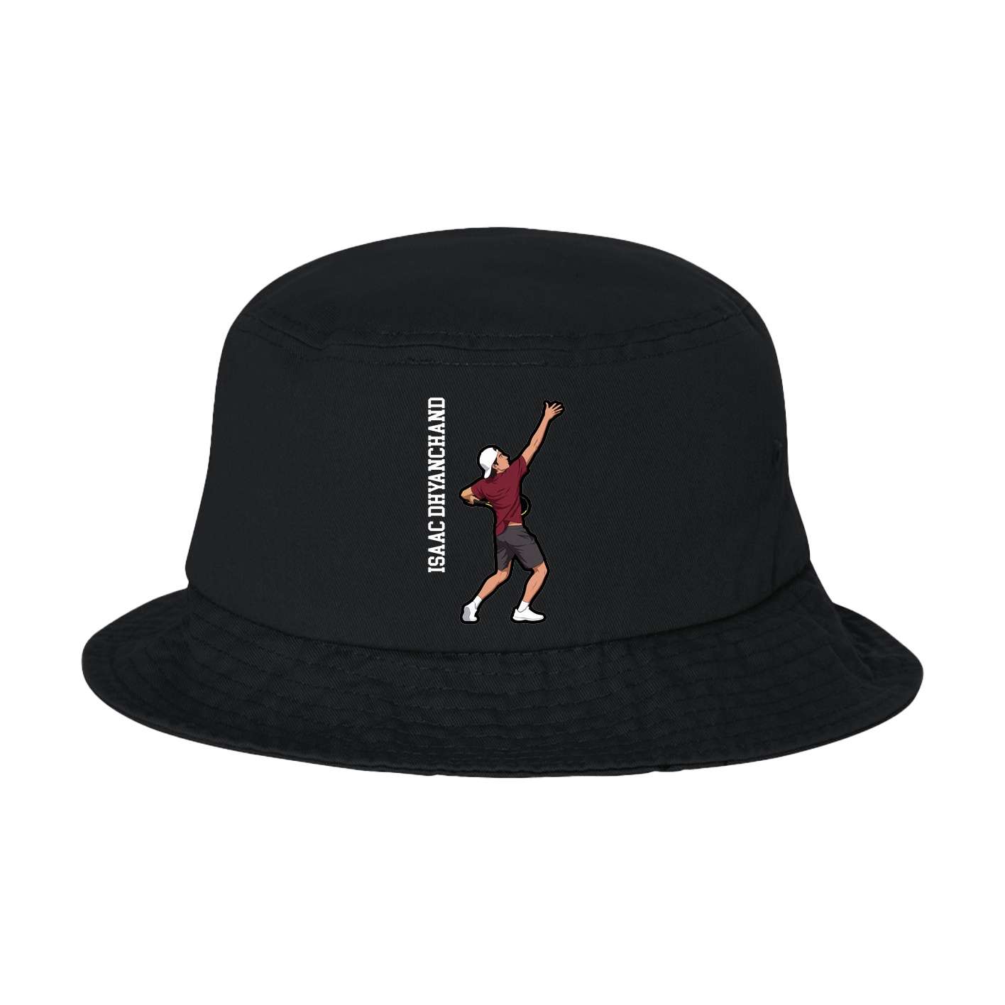 Bucket Cap — Name Vertical in Black