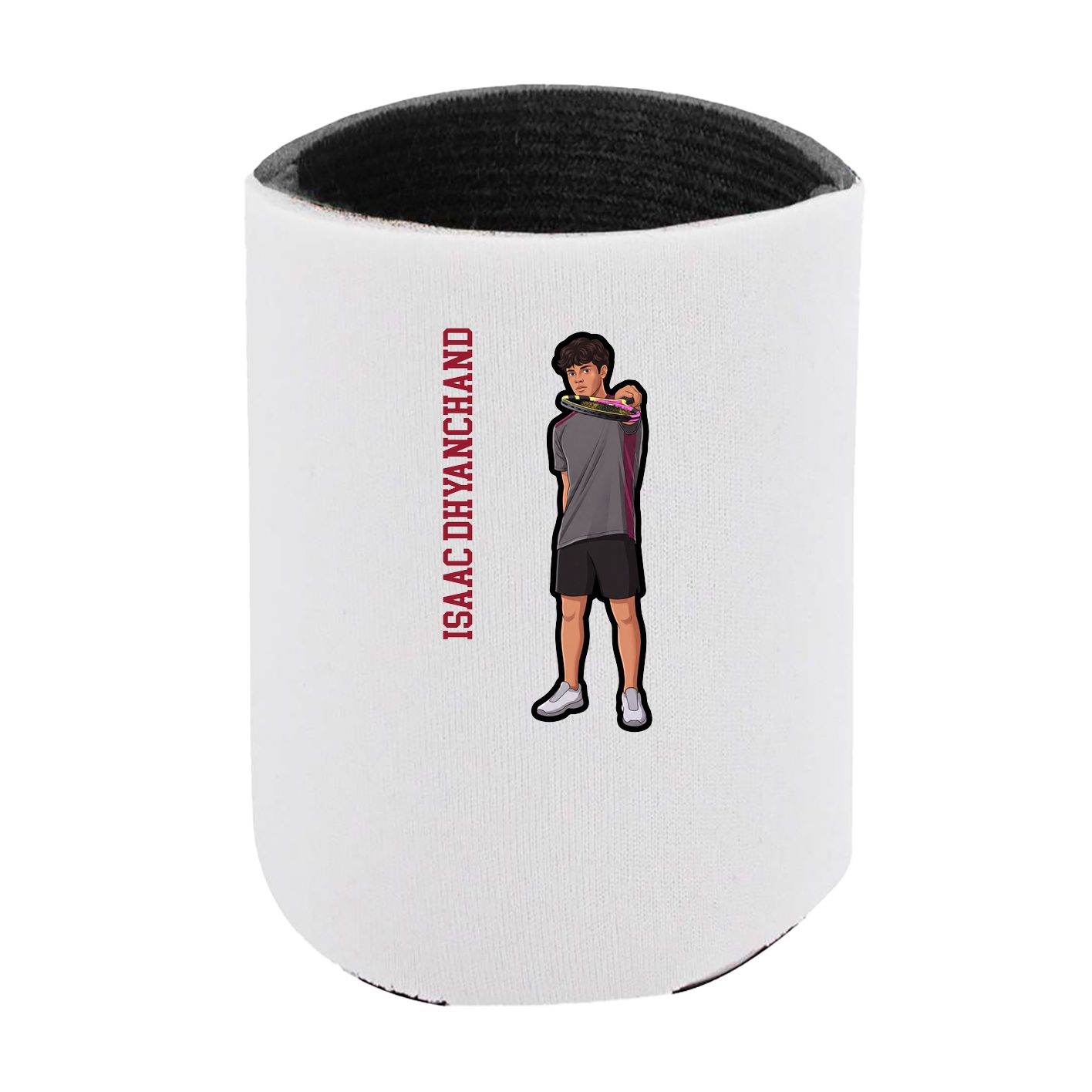 Can Holder — Name Vertical in White