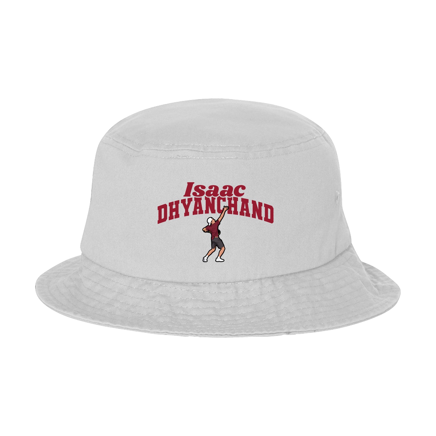 Bucket Cap — Signature Arch in White