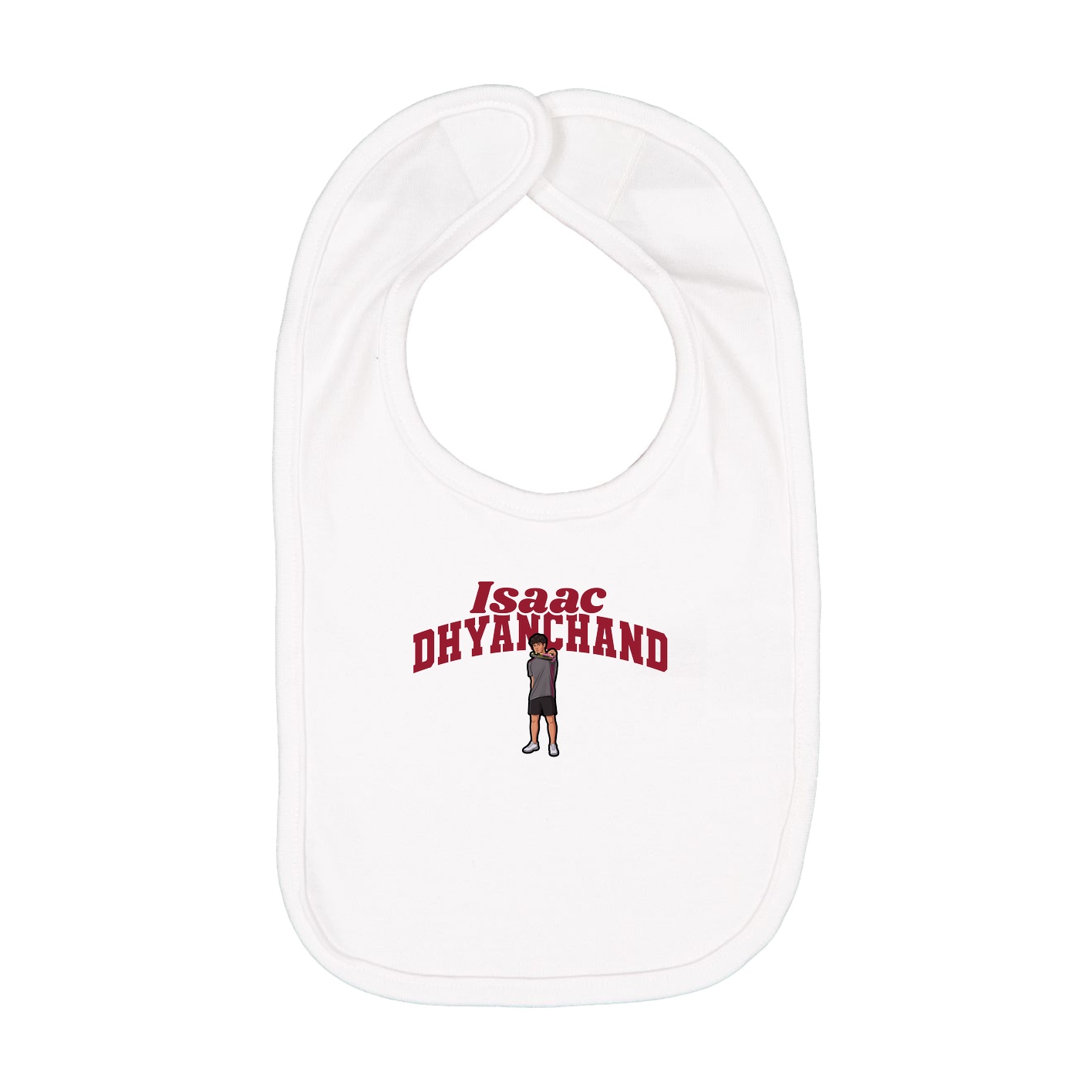 Infant Bib — Signature Arch in White