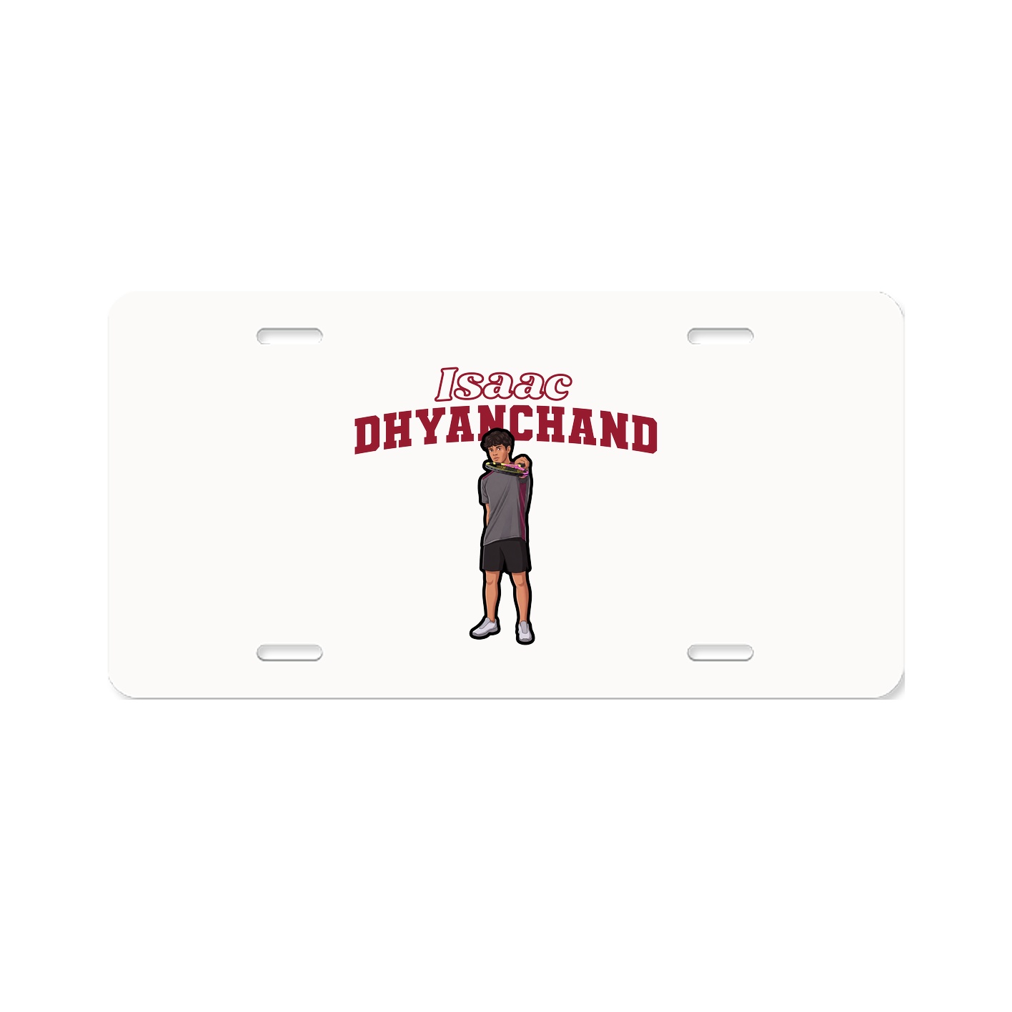 License Plate — Name Arch in Classic