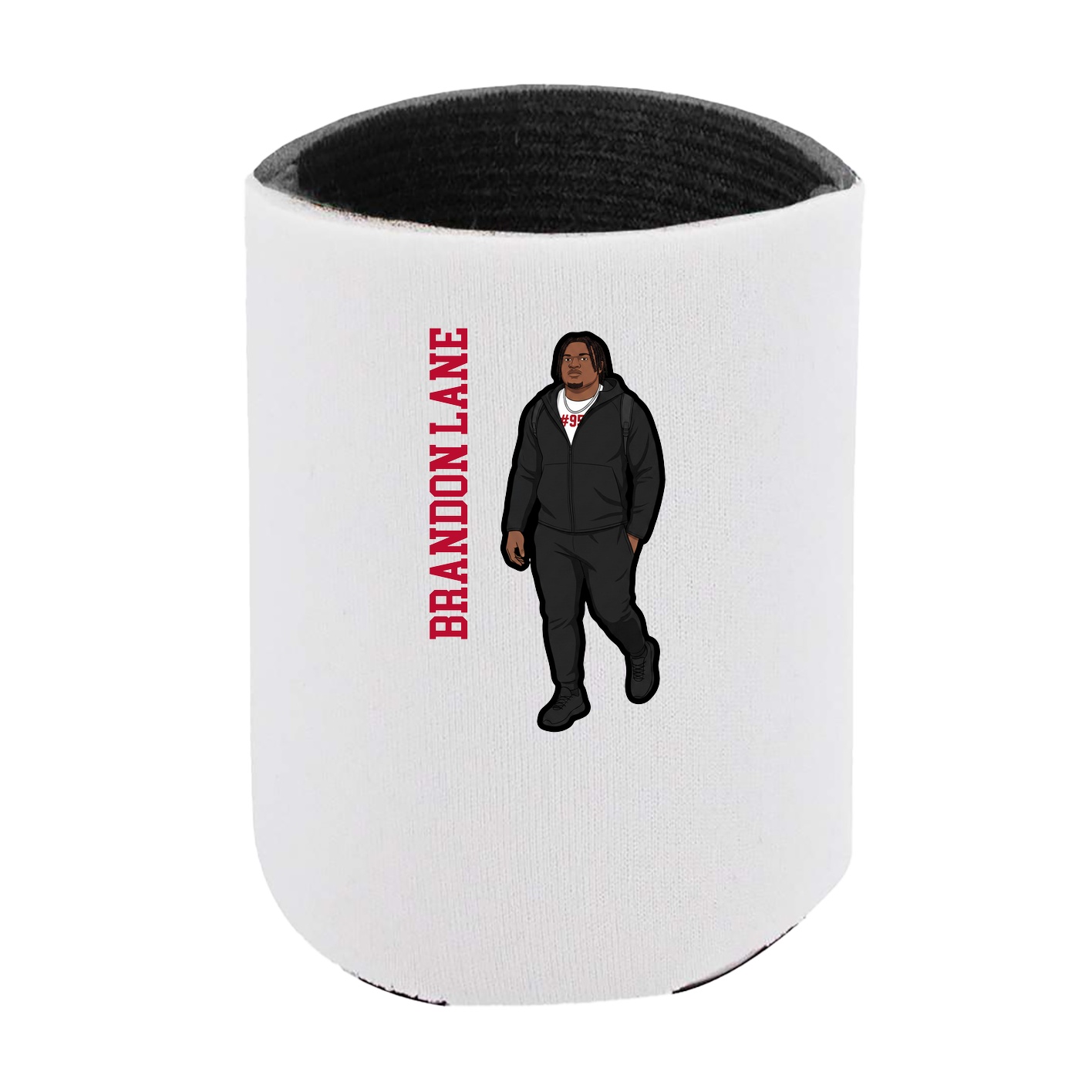 Can Holder — Name Vertical in White