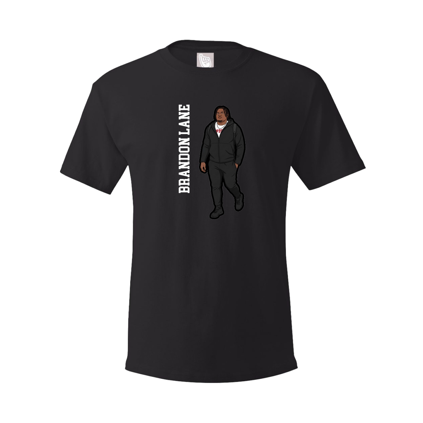 Tee — Name Vertical in Black