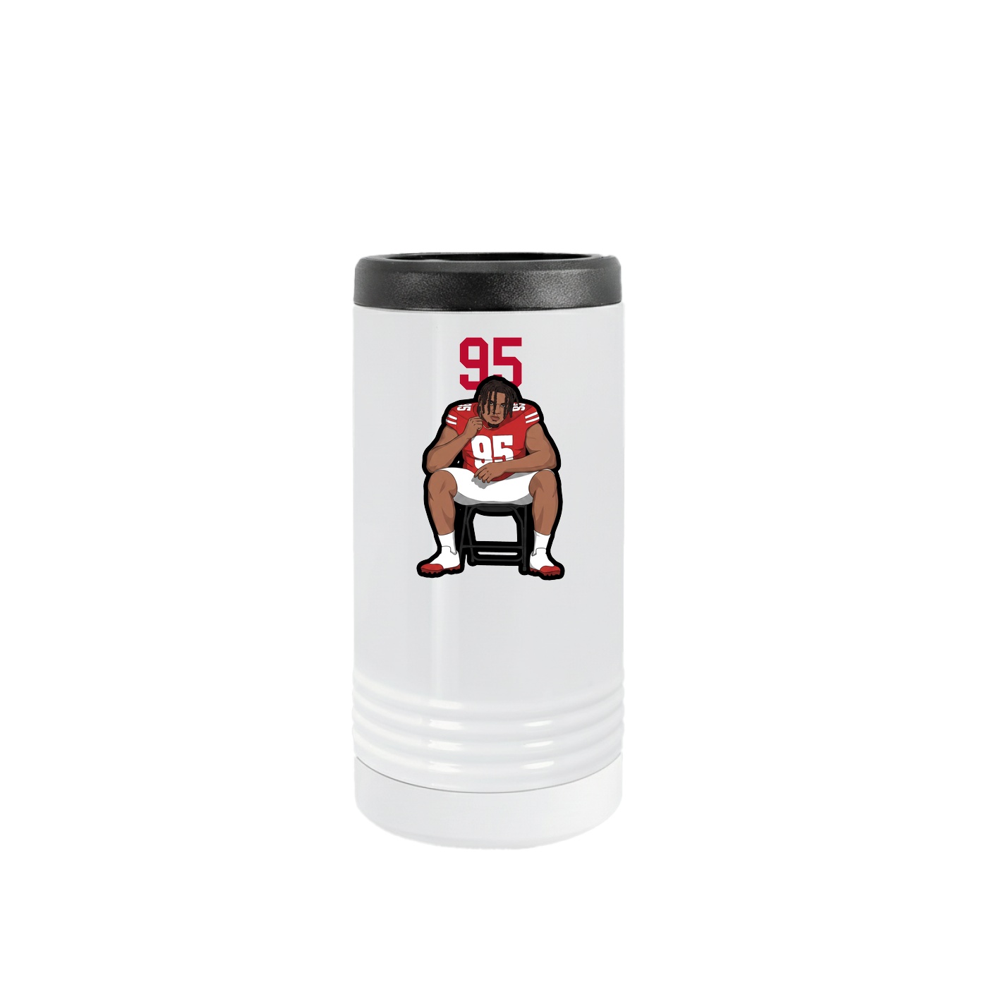 Slim Beverage Holder — Number Top in White