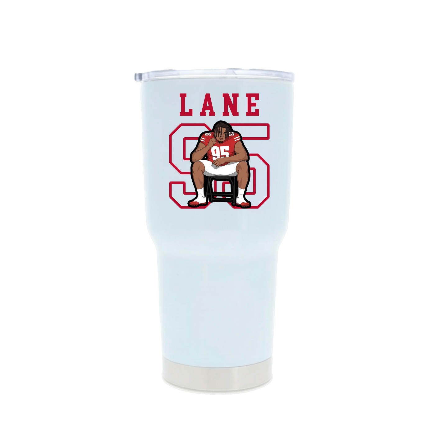 30oz Stainless Steel Tumbler — Shirsey in White