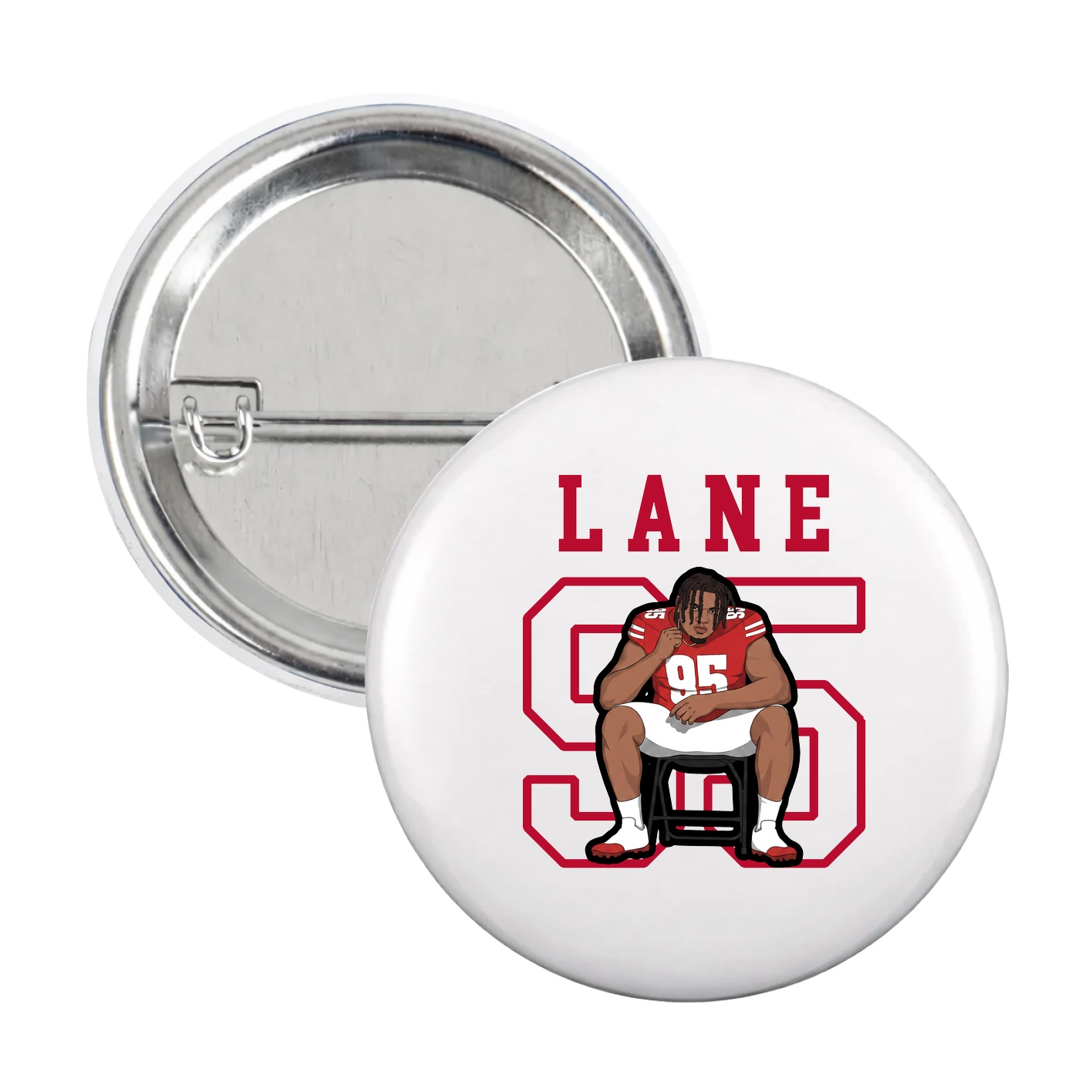 Game Day Button — Shirsey in White