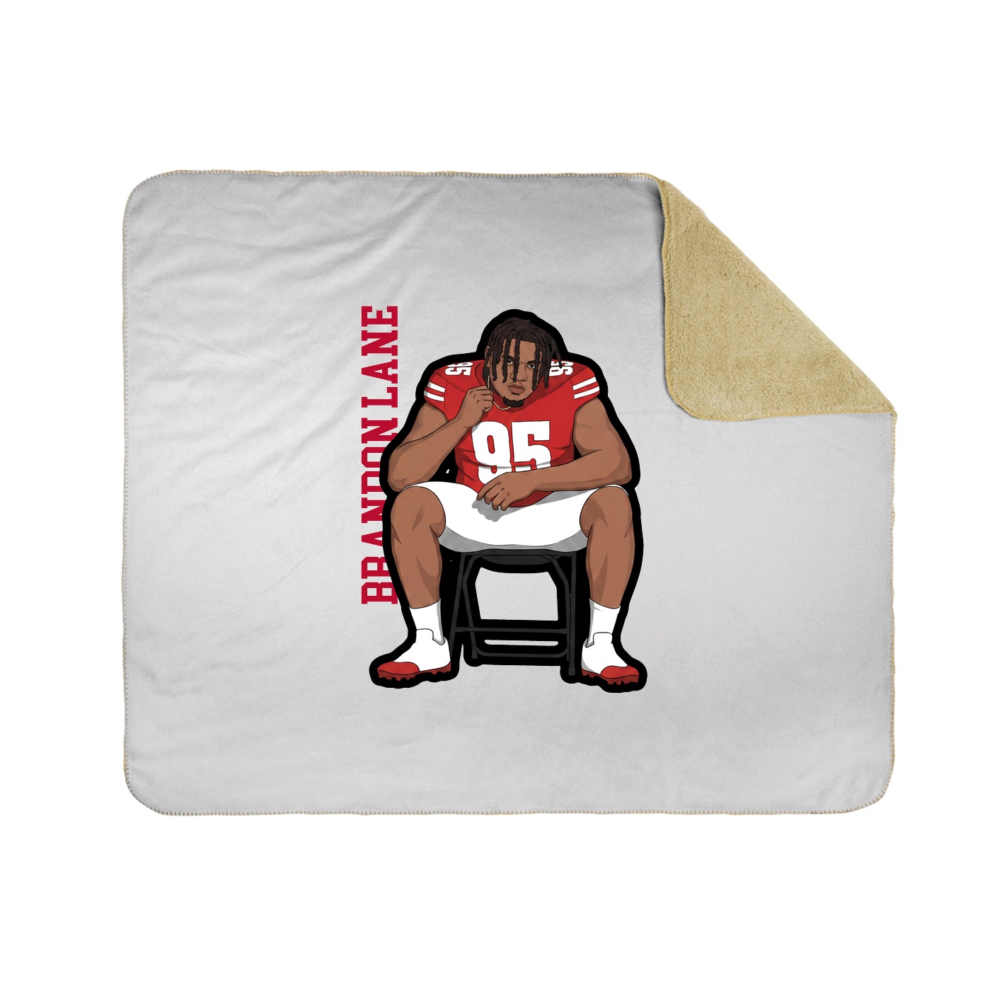 50x60 Sherpa Lined Throw Blanket