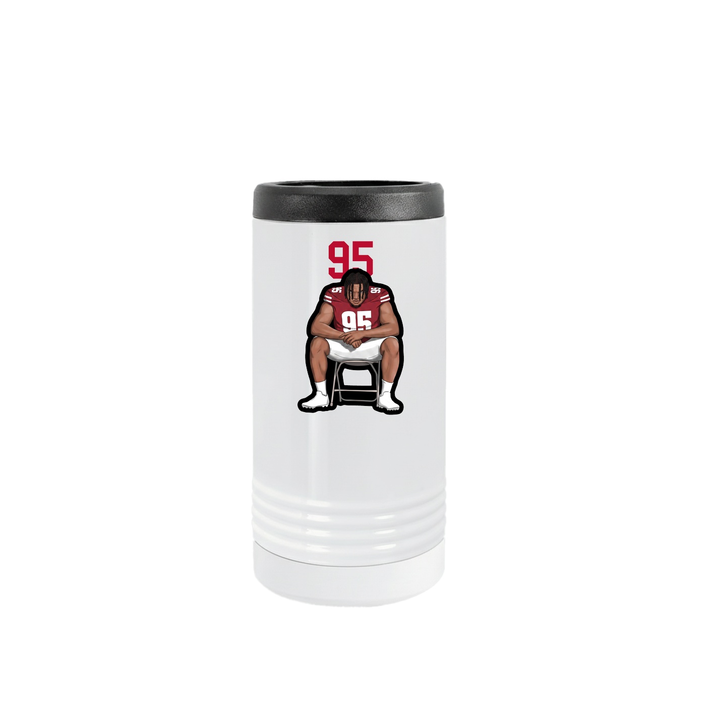 Slim Beverage Holder — Number Top in White