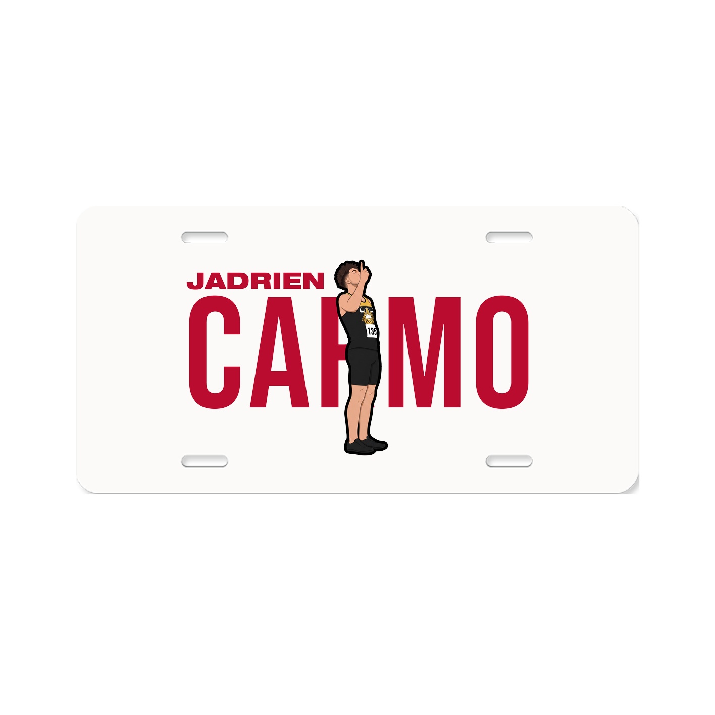 License Plate — Player Name in Classic