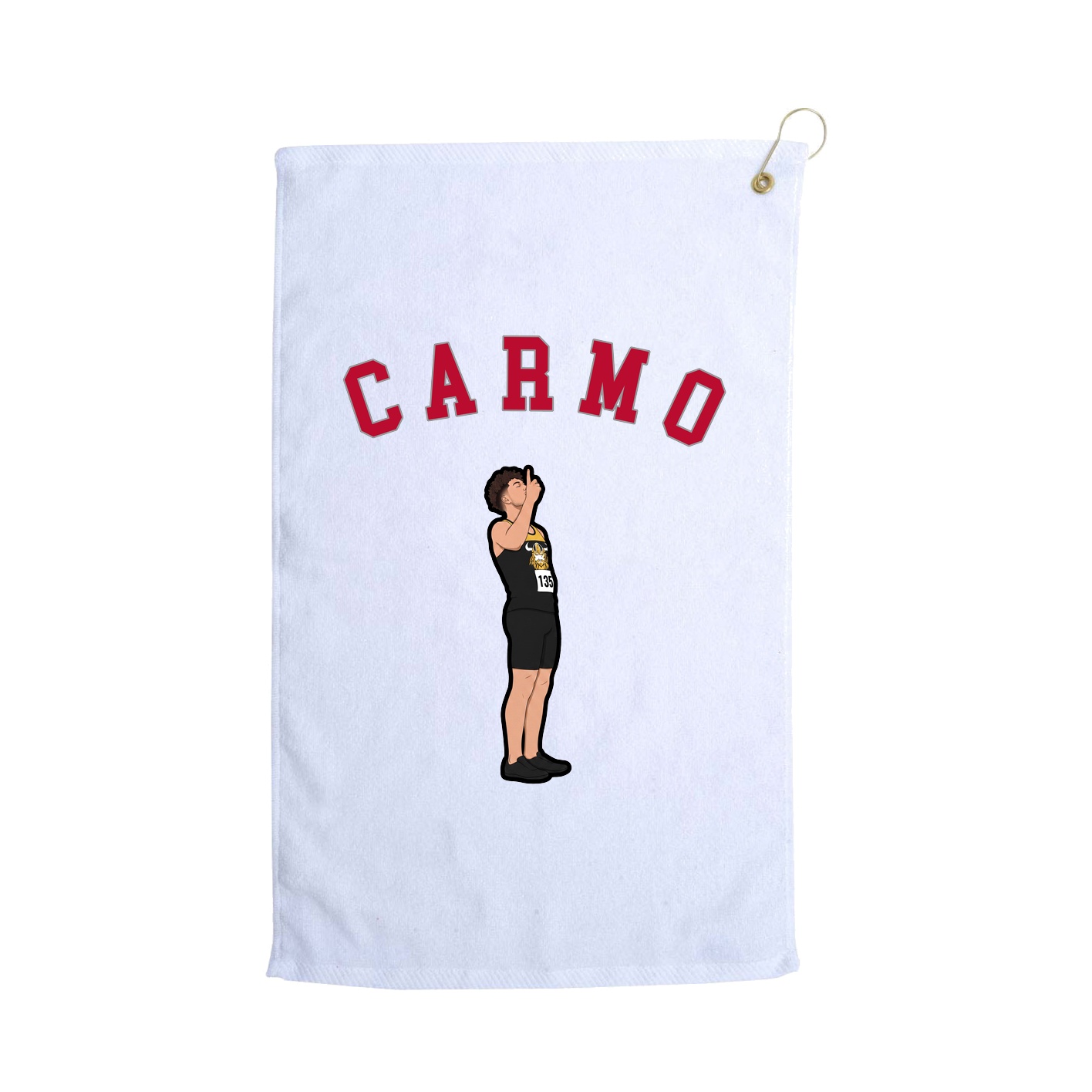 Golf Towel — Shirsey Arch in White