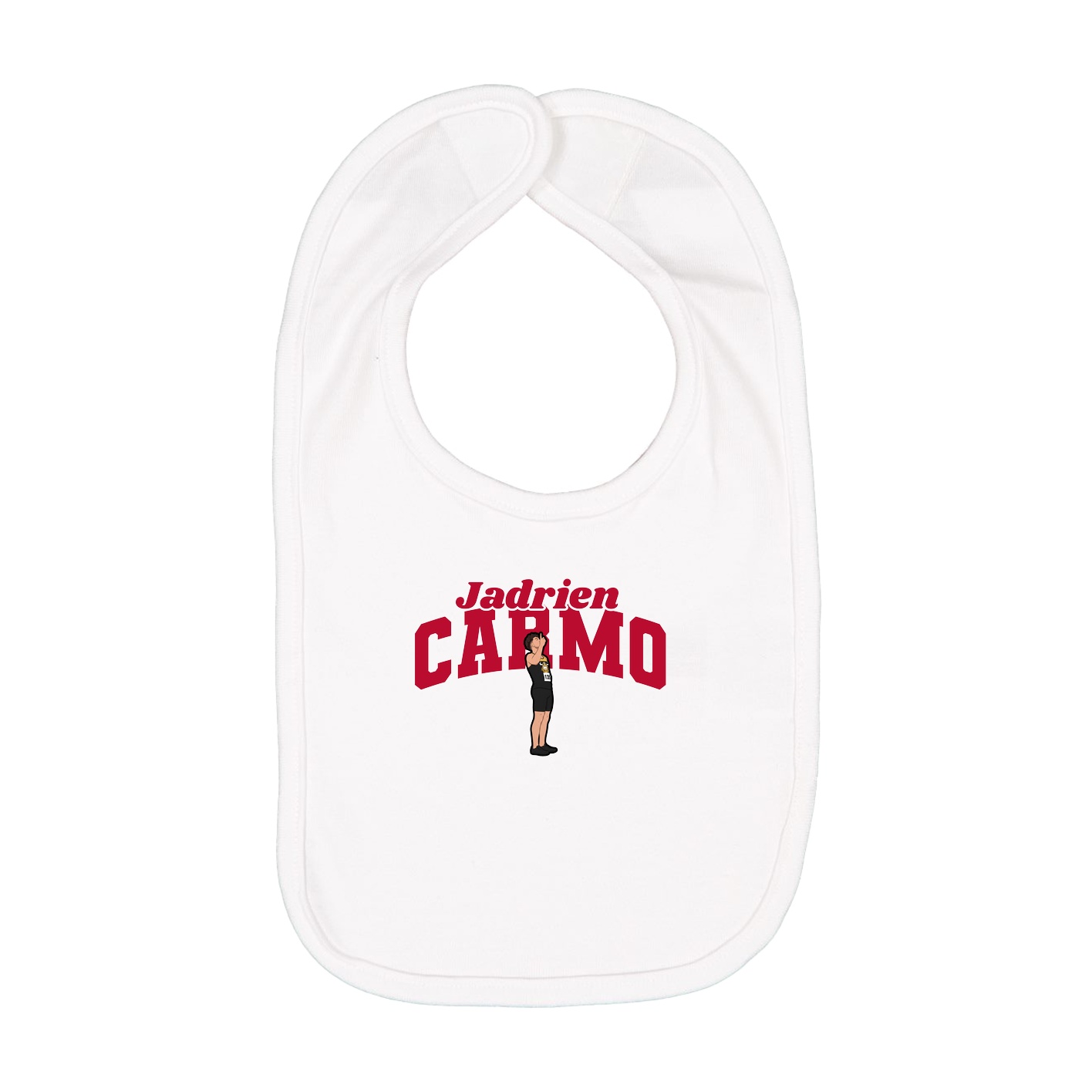 Infant Bib — Signature Arch in White