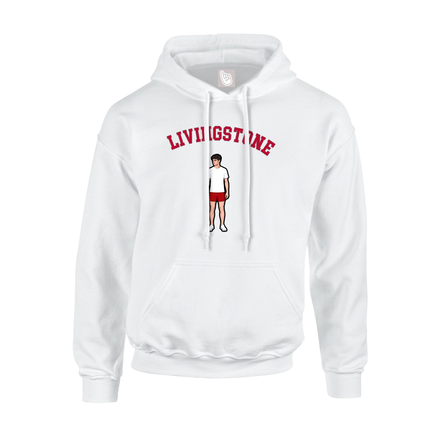 Youth Hoodie — Shirsey Arch in White