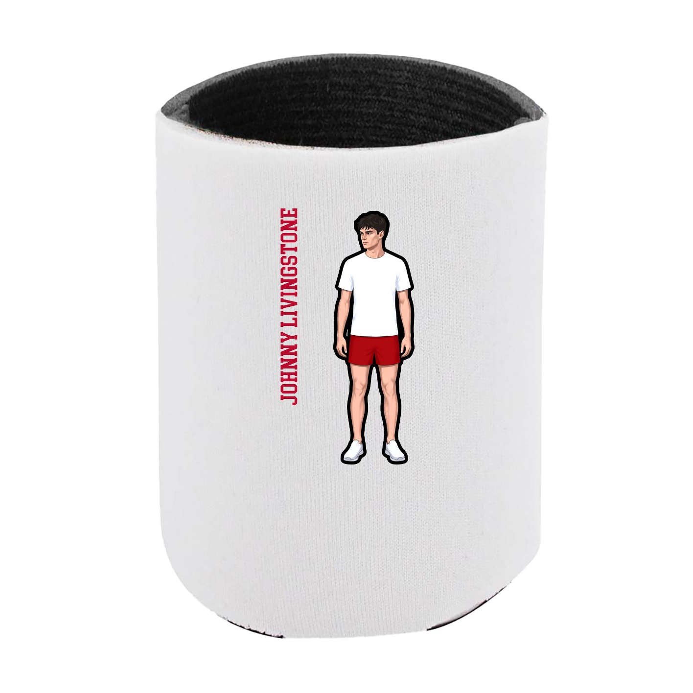 Can Holder — Name Vertical in White